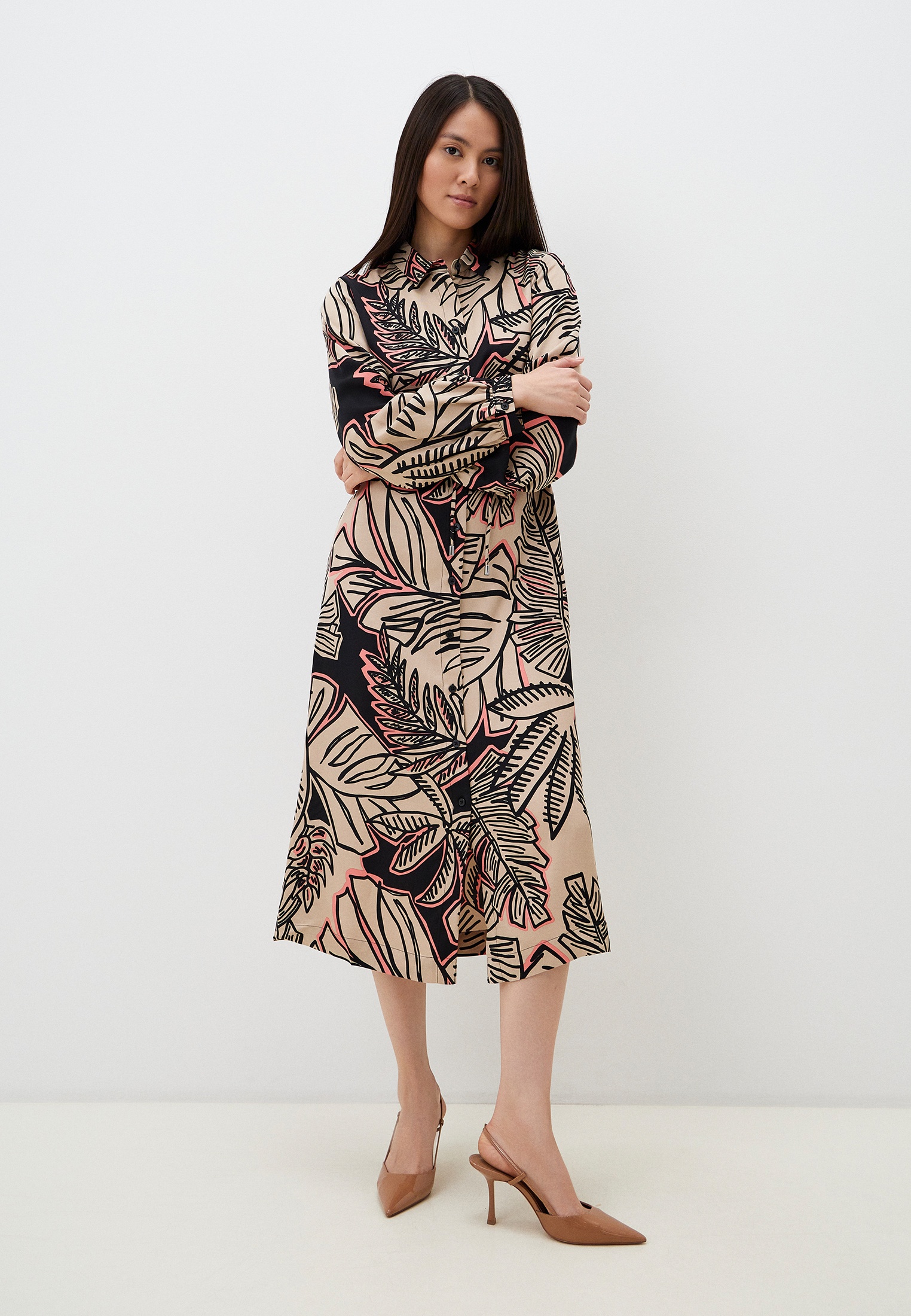 Платье Gerry Weber, цвет: бежевый, MP002XW0POZK — купить в интернет ...