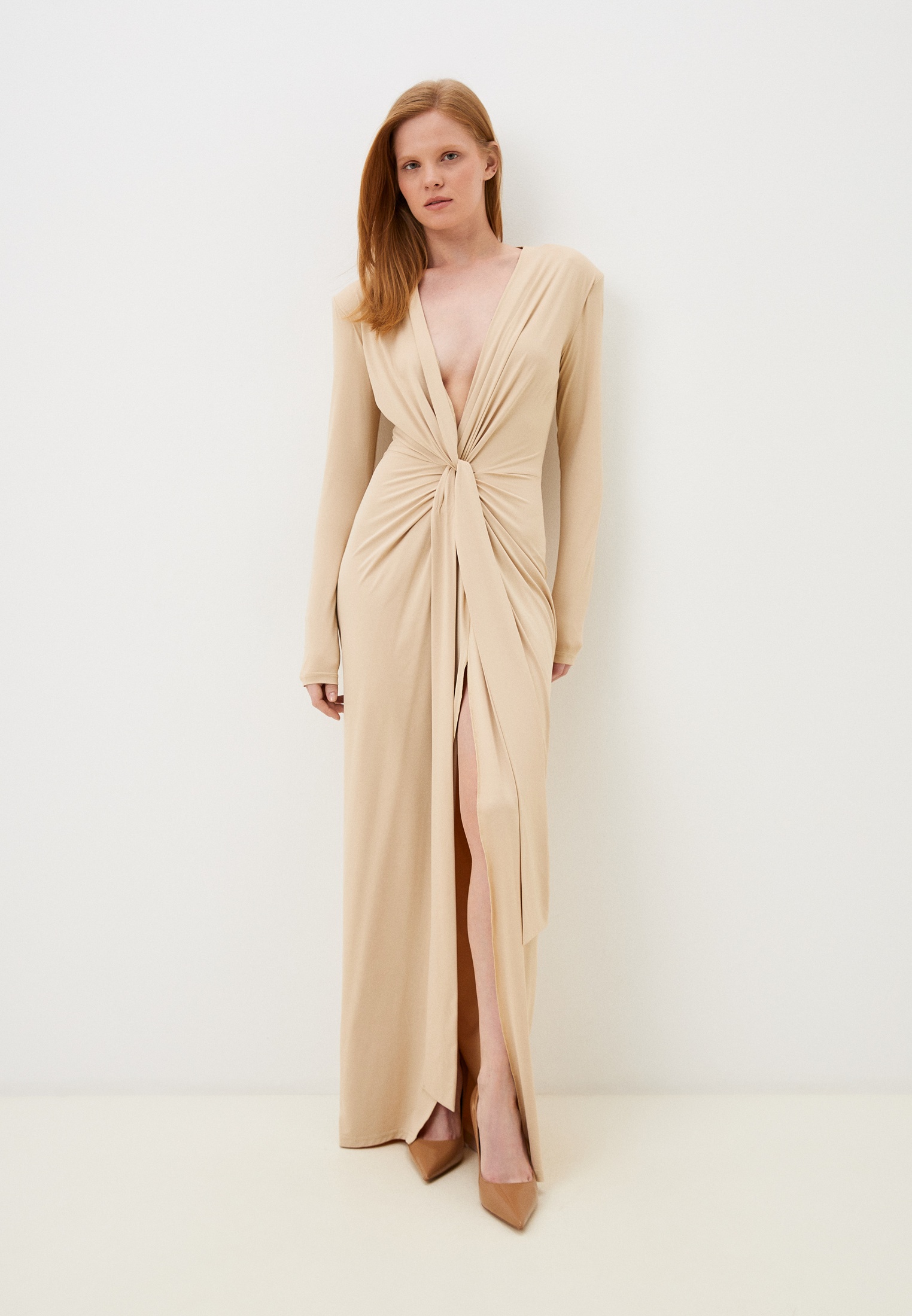 Платье Loo Ru, цвет: бежевый, MP002XW0PPTV — купить в интернет-магазине ...