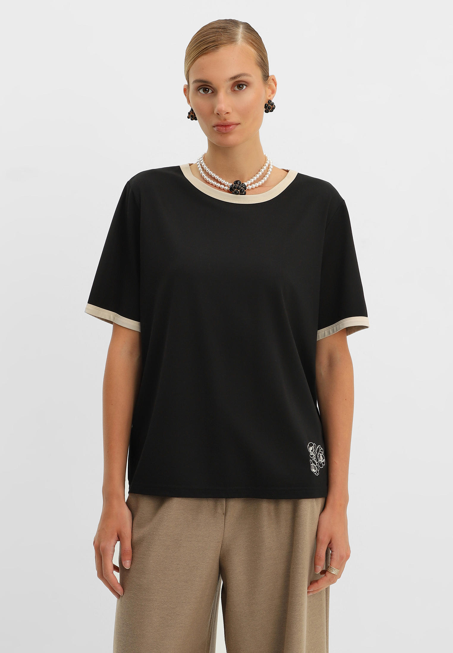 Футболка Lia Berti, цвет: черный, MP002XW0PVQB — купить в интернет ...