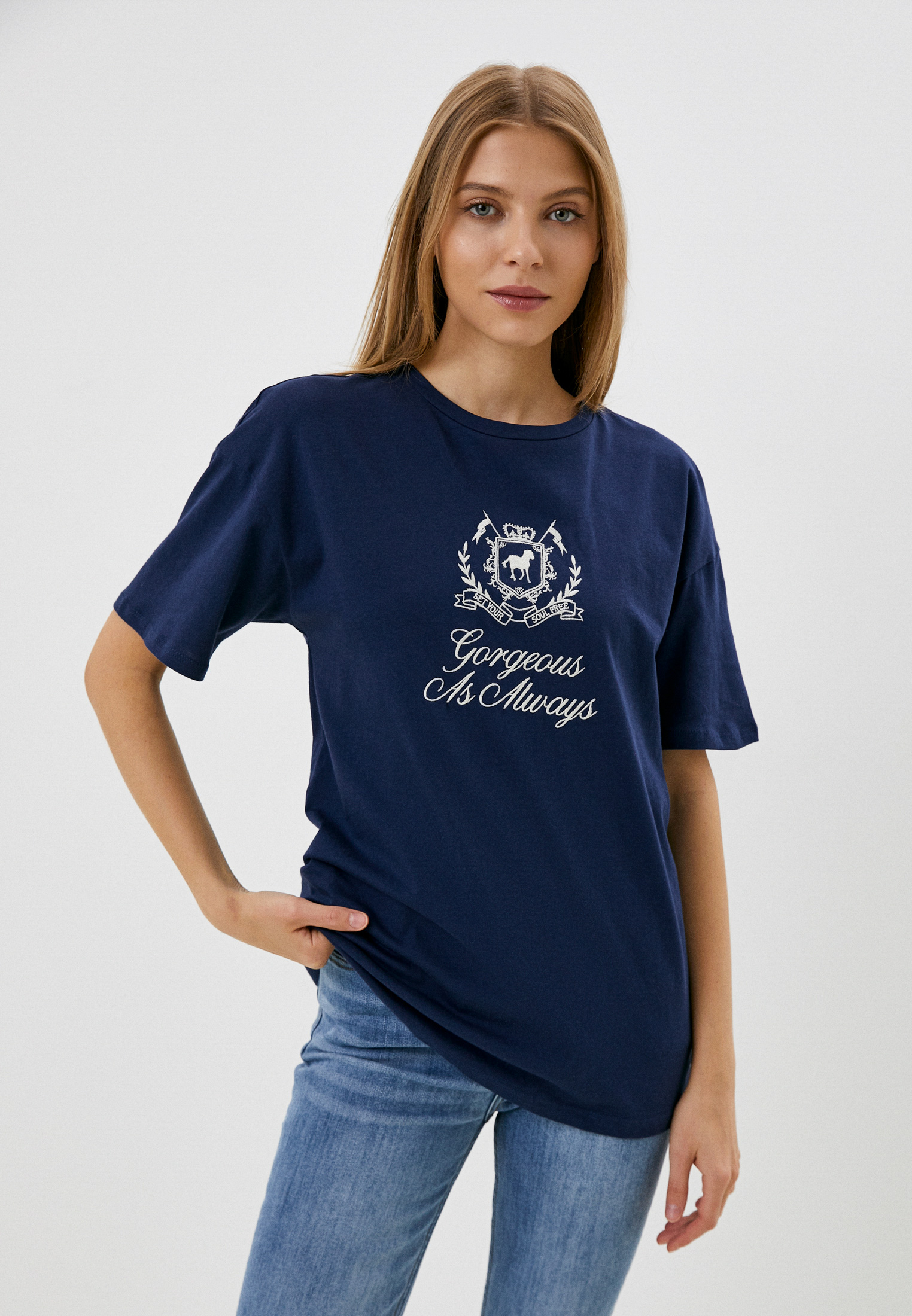 Футболка LC Waikiki Casual, цвет: синий, MP002XW0QBS8 — купить в ...