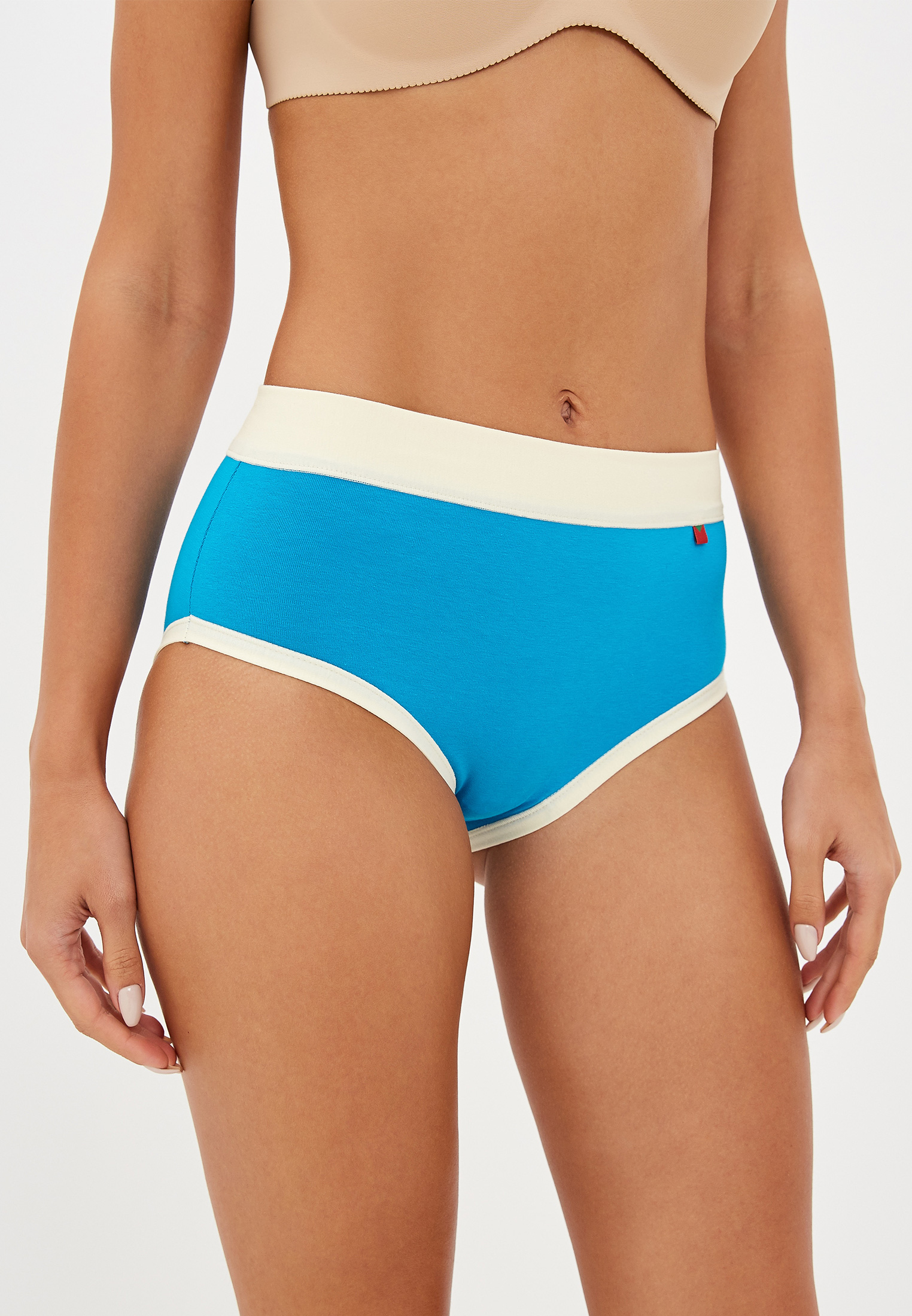Трусы Marrey Bounjour Hight Waist Hipster, цвет: голубой, MP002XW0RISO ...