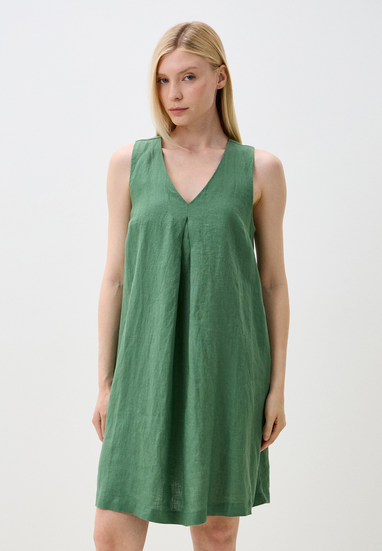Платье United Colors of Benetton LINEN COLLECTION, цвет: зеленый ...