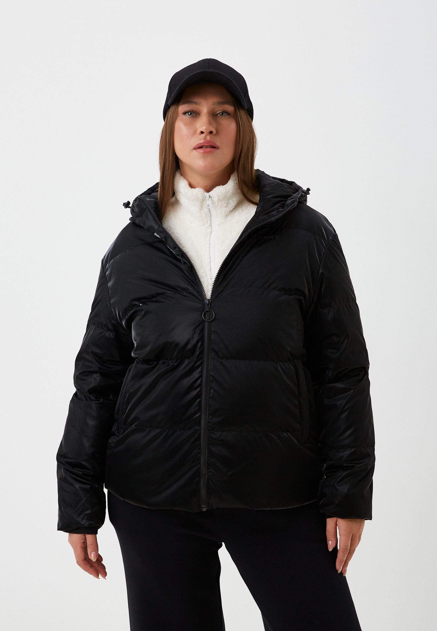 Пуховик Erke W.Down Coat, цвет черный, MP002XW0WKVX — купить в