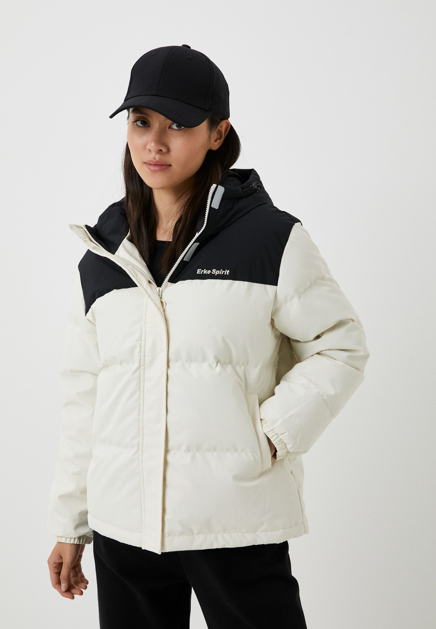 Пуховик Erke W.Down Coat, цвет белый, MP002XW0WKWD — купить в интернет