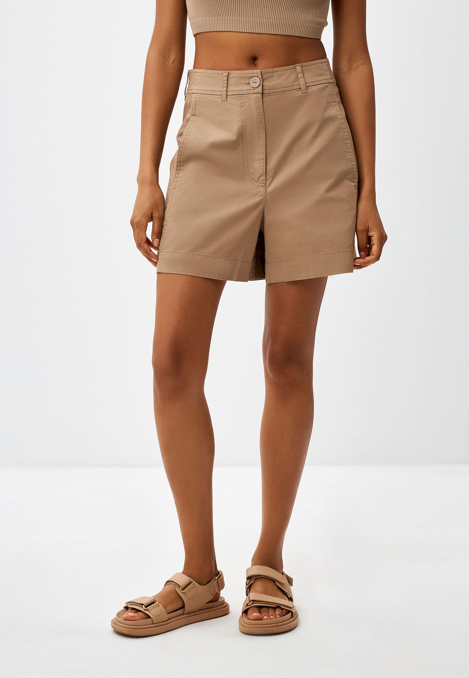 Шорты Sela, цвет: бежевый, MP002XW0WZRT — купить в интернет-магазине Lamoda