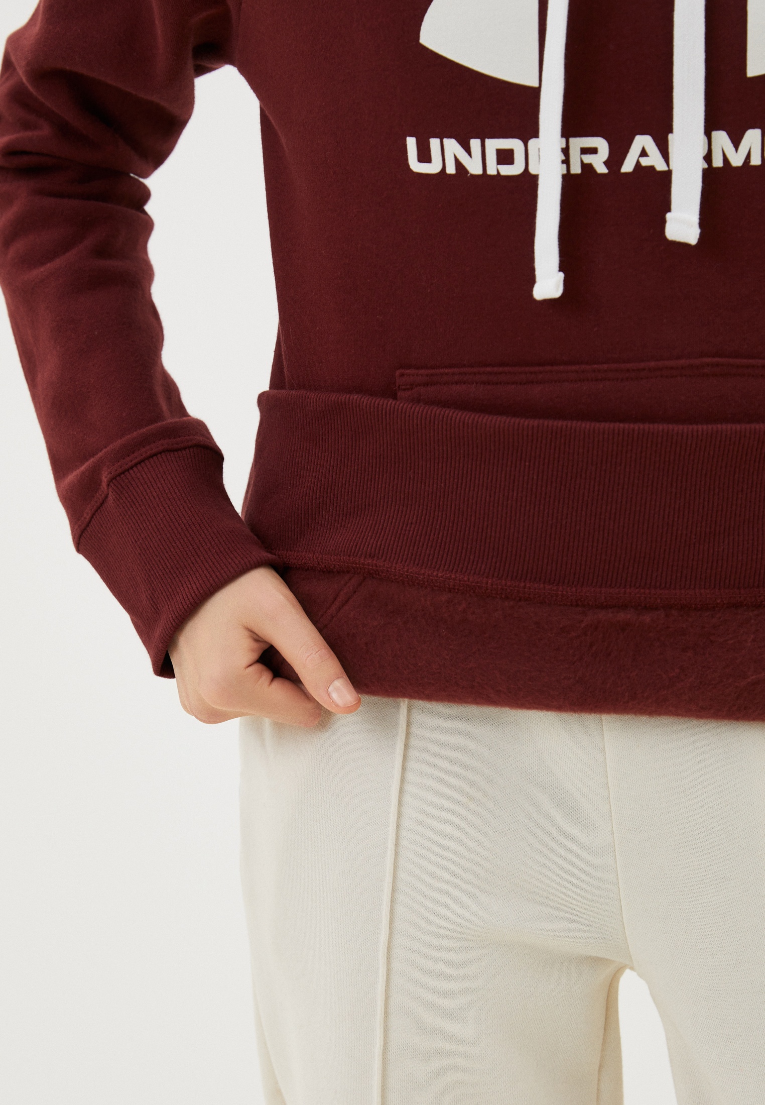 Under armour maroon sweatshirt sale