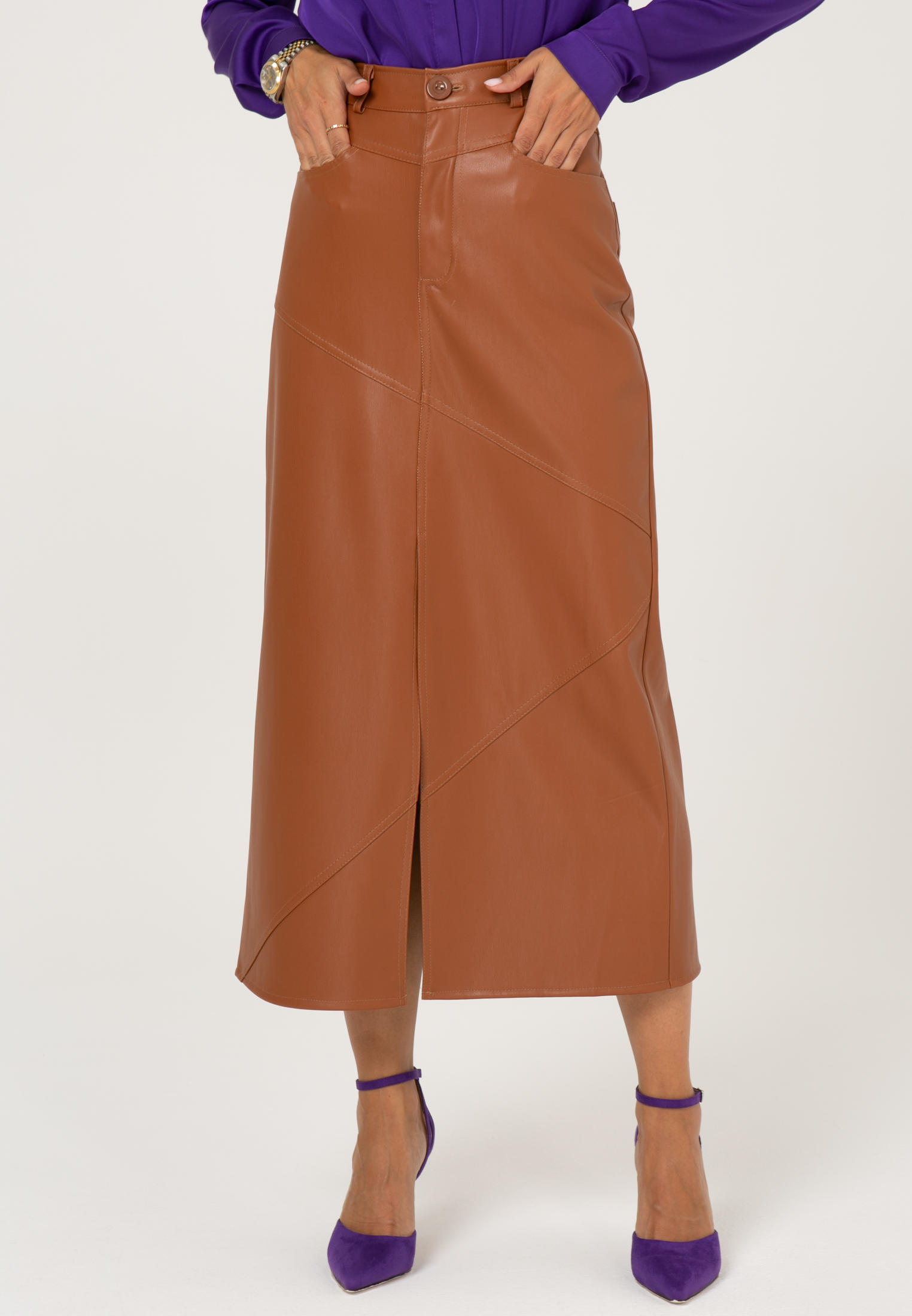Юбка Gold Chic Chili, цвет: коричневый, MP002XW0YUGN — купить в ...