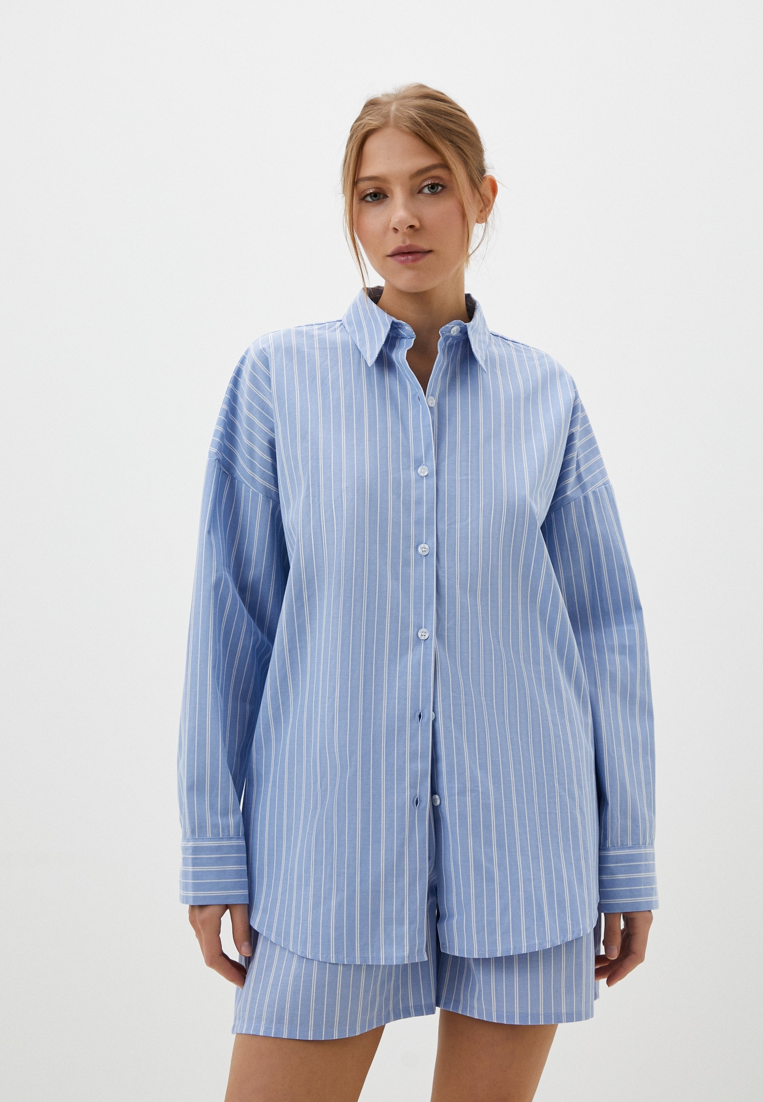 Пижама Indefini, цвет: голубой, MP002XW0Z76T — купить в интернет-магазине Lamoda