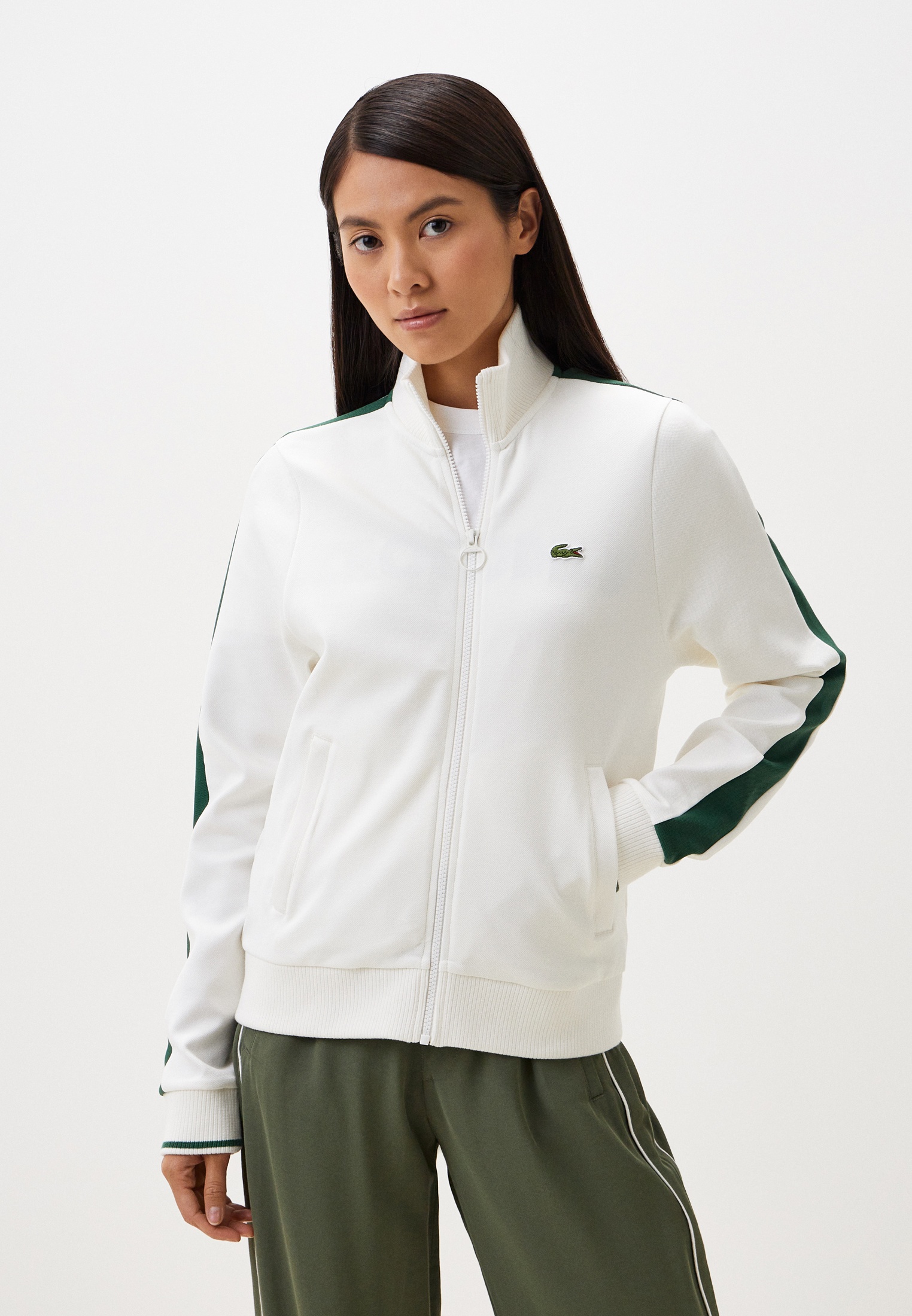Олимпийка Lacoste Lamoda Exclusive, цвет: белый, MP002XW0ZIRW — купить ...
