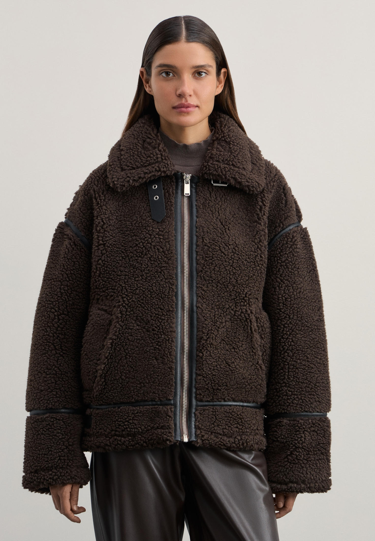 Куртка меховая Zarina, цвет: коричневый, MP002XW0ZP6Z — купить в