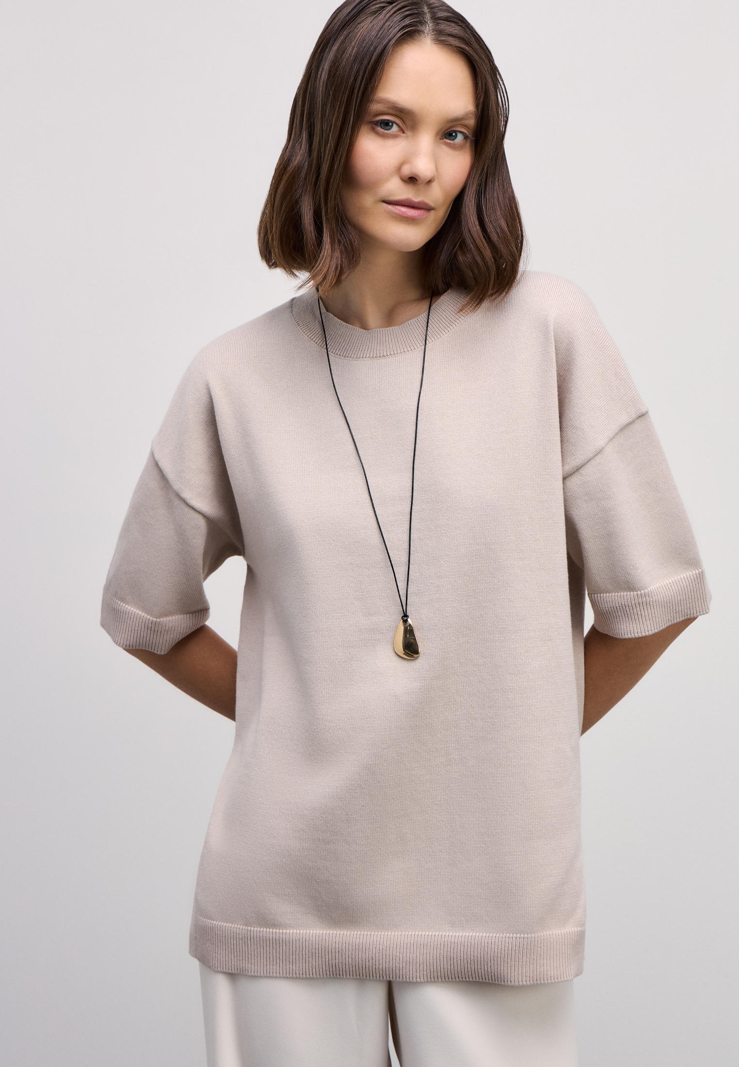 Джемпер Zarina Exclusive online, цвет: бежевый, MP002XW100UF — купить в ...