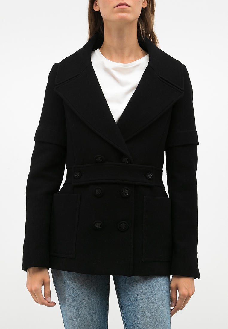 Пальто Versace Resale, цвет черный, MP002XW126Z3 — купить в интернет