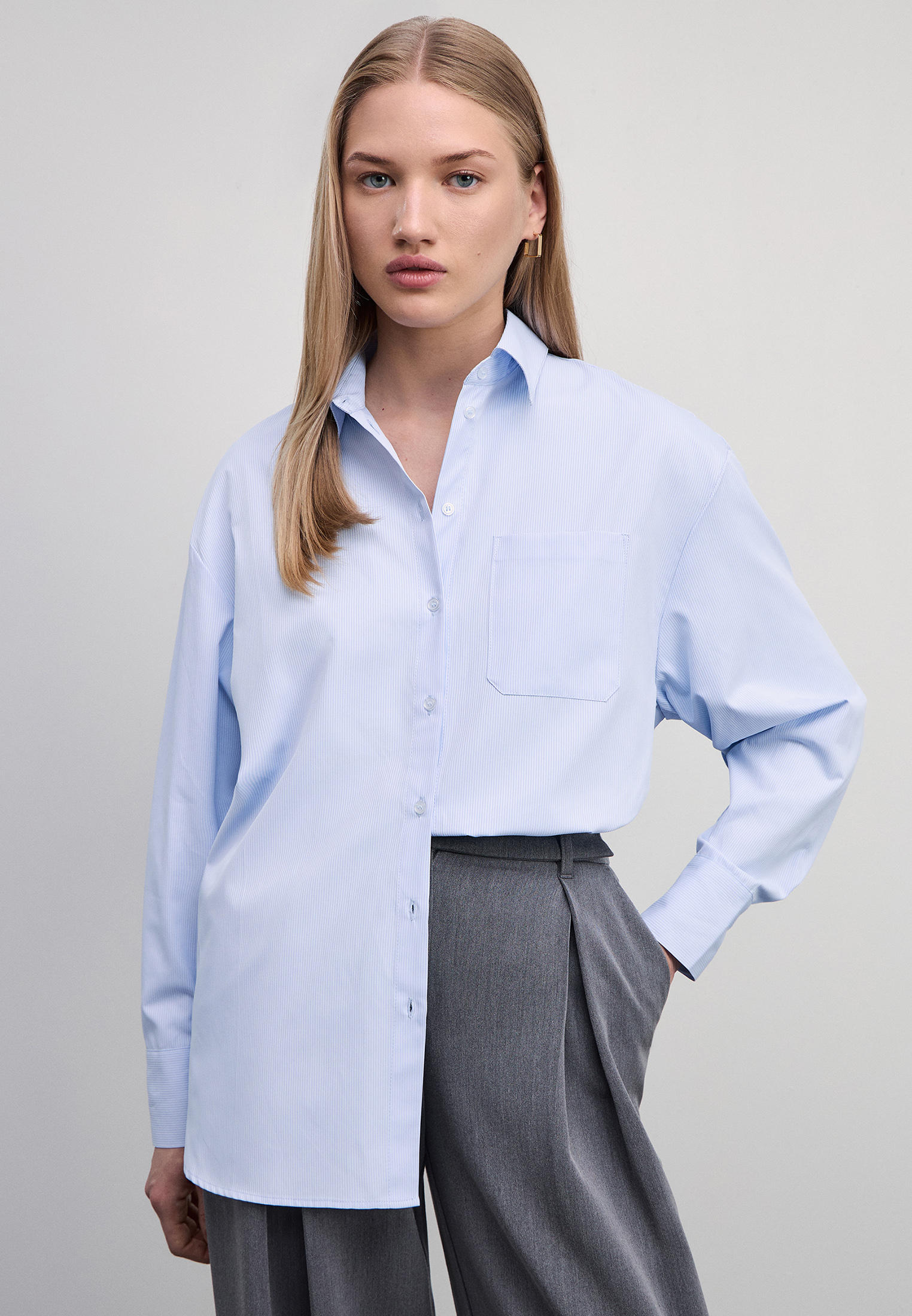 Блуза Zarina, цвет: голубой, MP002XW1491P — купить в интернет-магазине ...