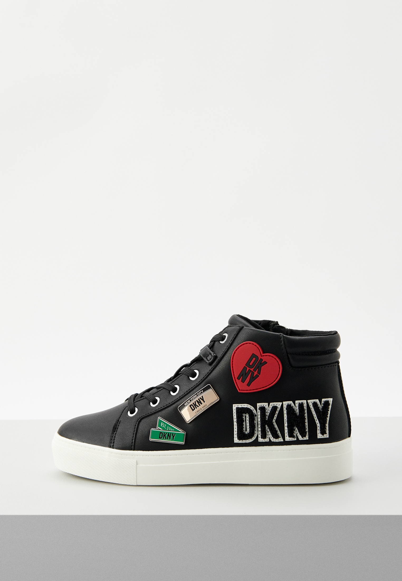 Кеды DKNY, цвет: черный, MP002XW14MYT — купить в интернет-магазине Lamoda