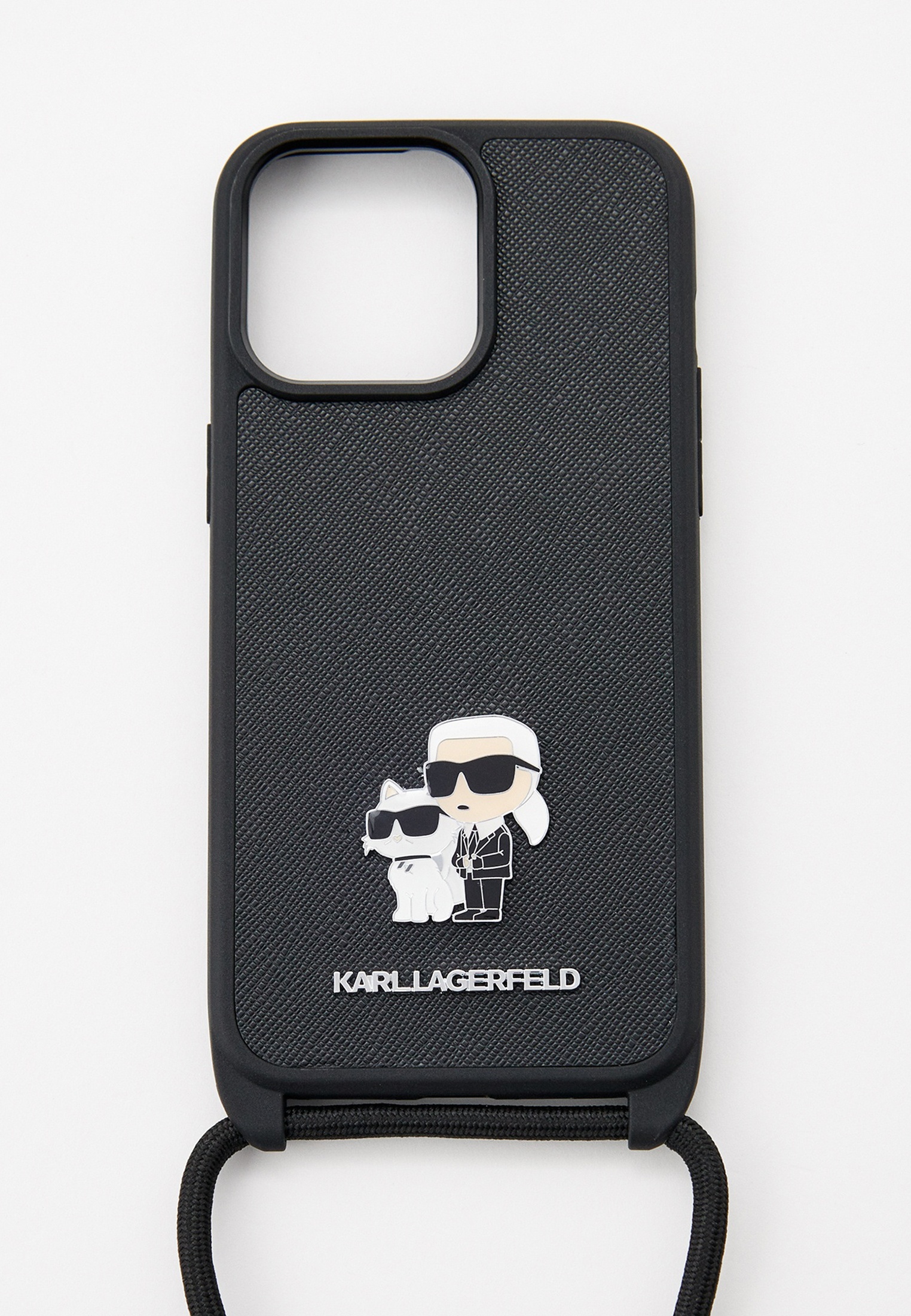 Чехол для iPhone Karl Lagerfeld 15 Pro Max, кросс-боди, цвет: черный,  MP002XW14P1V — купить в интернет-магазине Lamoda