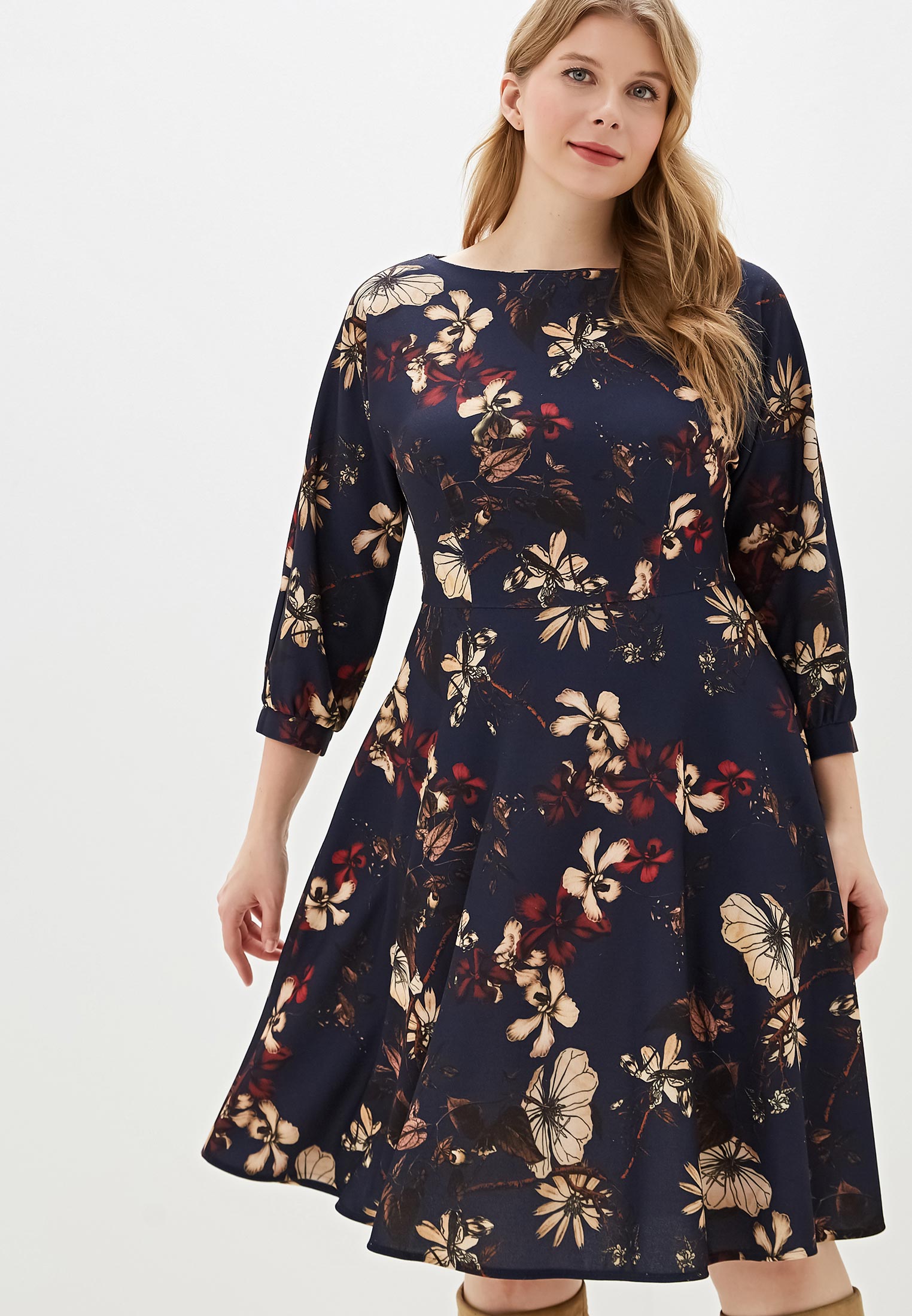 Платье Анна Голицына, цвет: синий, MP002XW156JN — купить в интернет ...