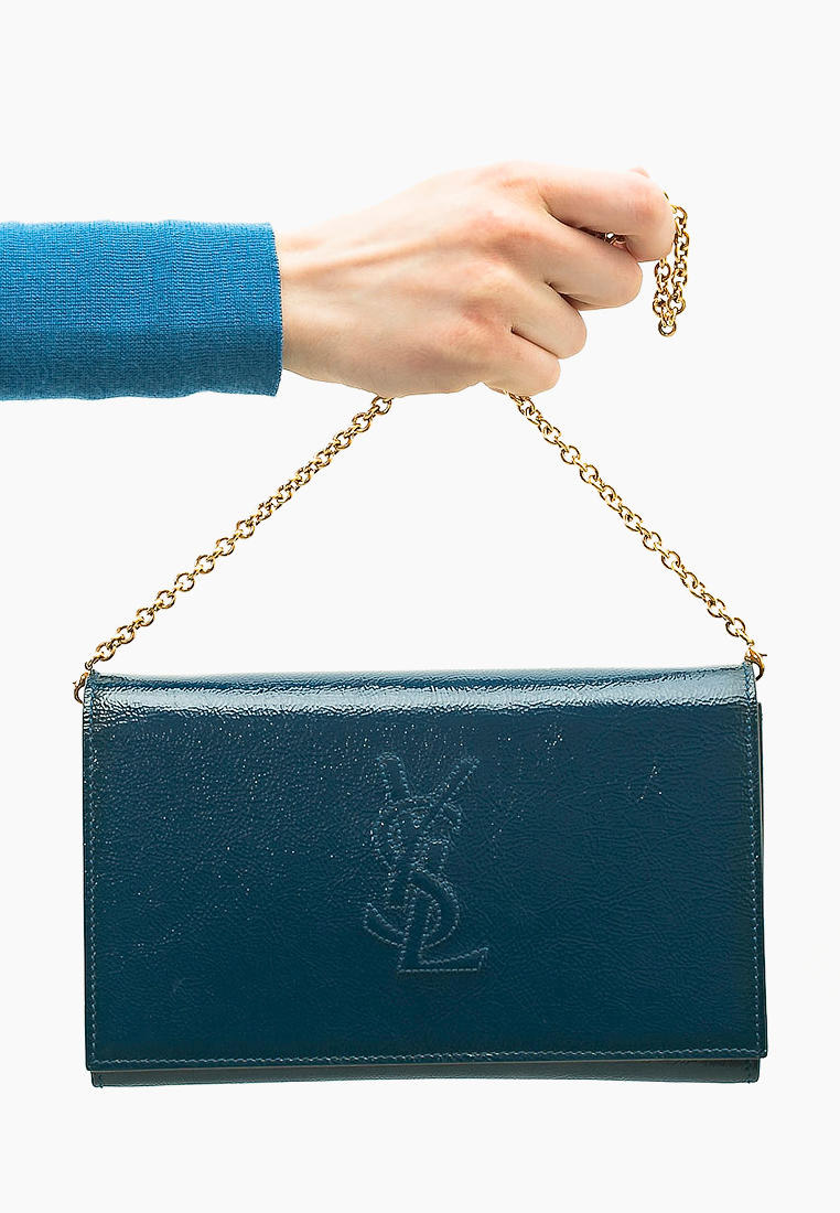 Клатч Yves Saint Laurent Resale, цвет синий, MP002XW162IE — купить в