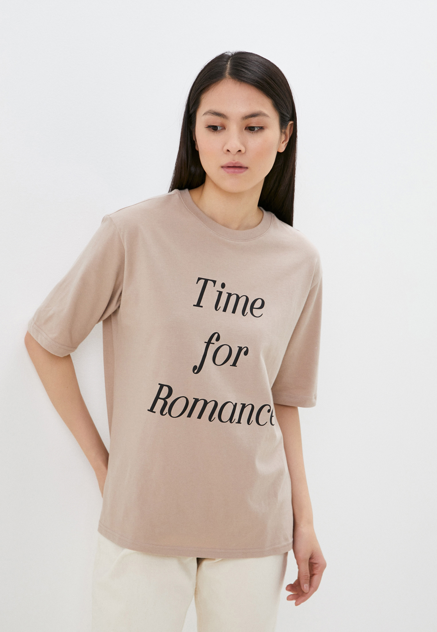 Футболка Gloria Jeans, цвет бежевый, MP002XW16ANQ — купить в интернет