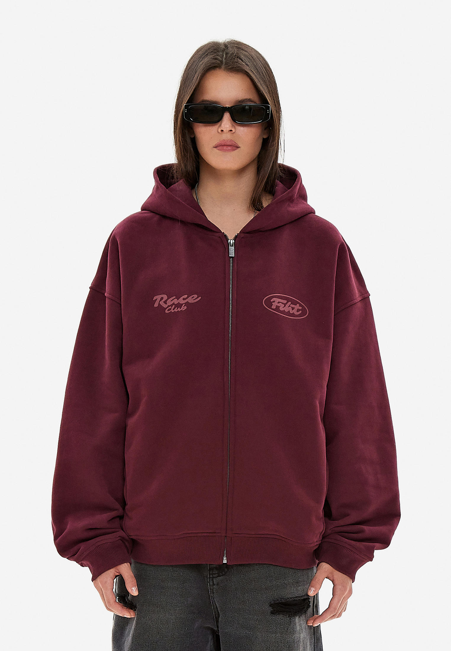 Толстовка Frht ZIP RACE CLUB, цвет: бордовый, MP002XW1735O — купить в ...