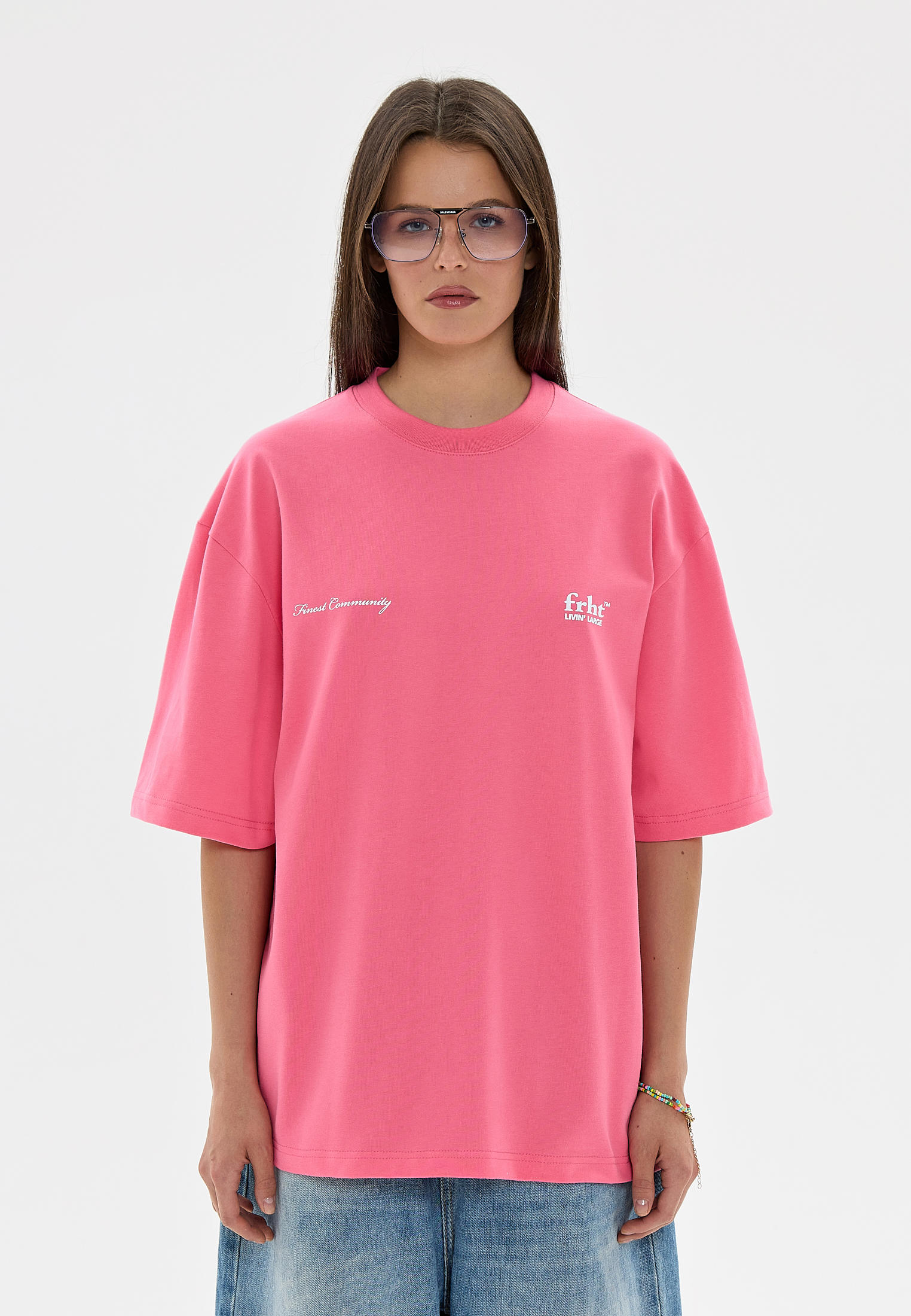 Футболка Frht LIVIN' LARGE, цвет: розовый, MP002XW1735S — купить в ...