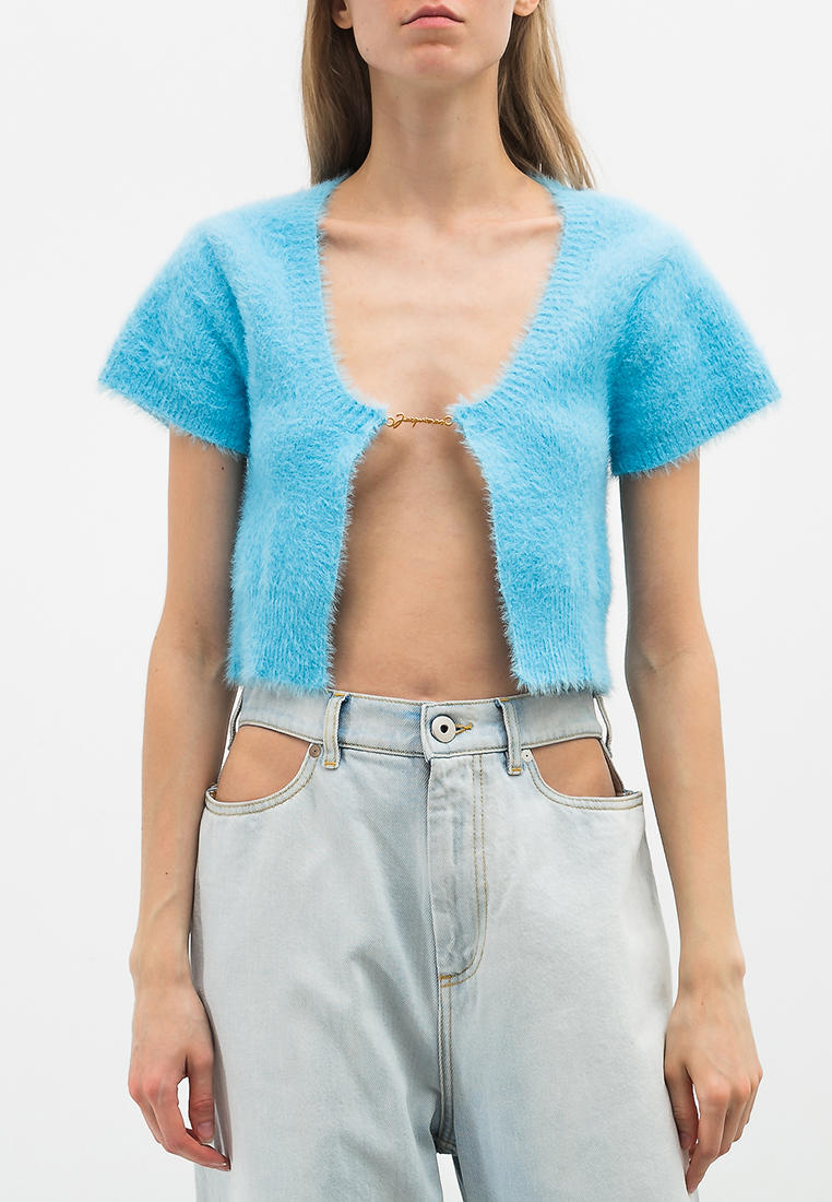 Кардиган Jacquemus Resale, цвет: голубой, MP002XW17888 — купить в