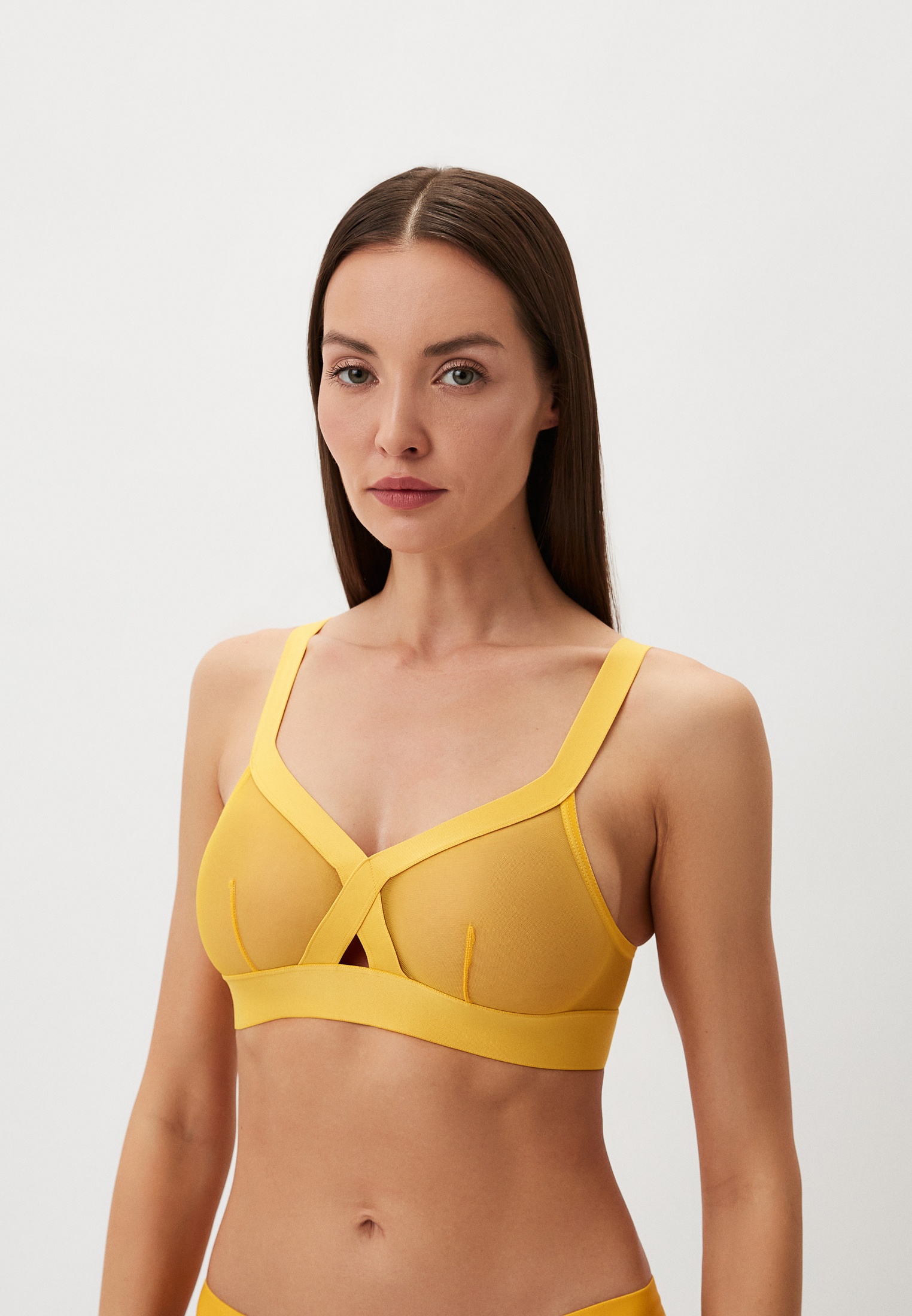 Бюстгальтер DKNY Sheers, цвет: желтый, MP002XW178WY — купить в интернет ...