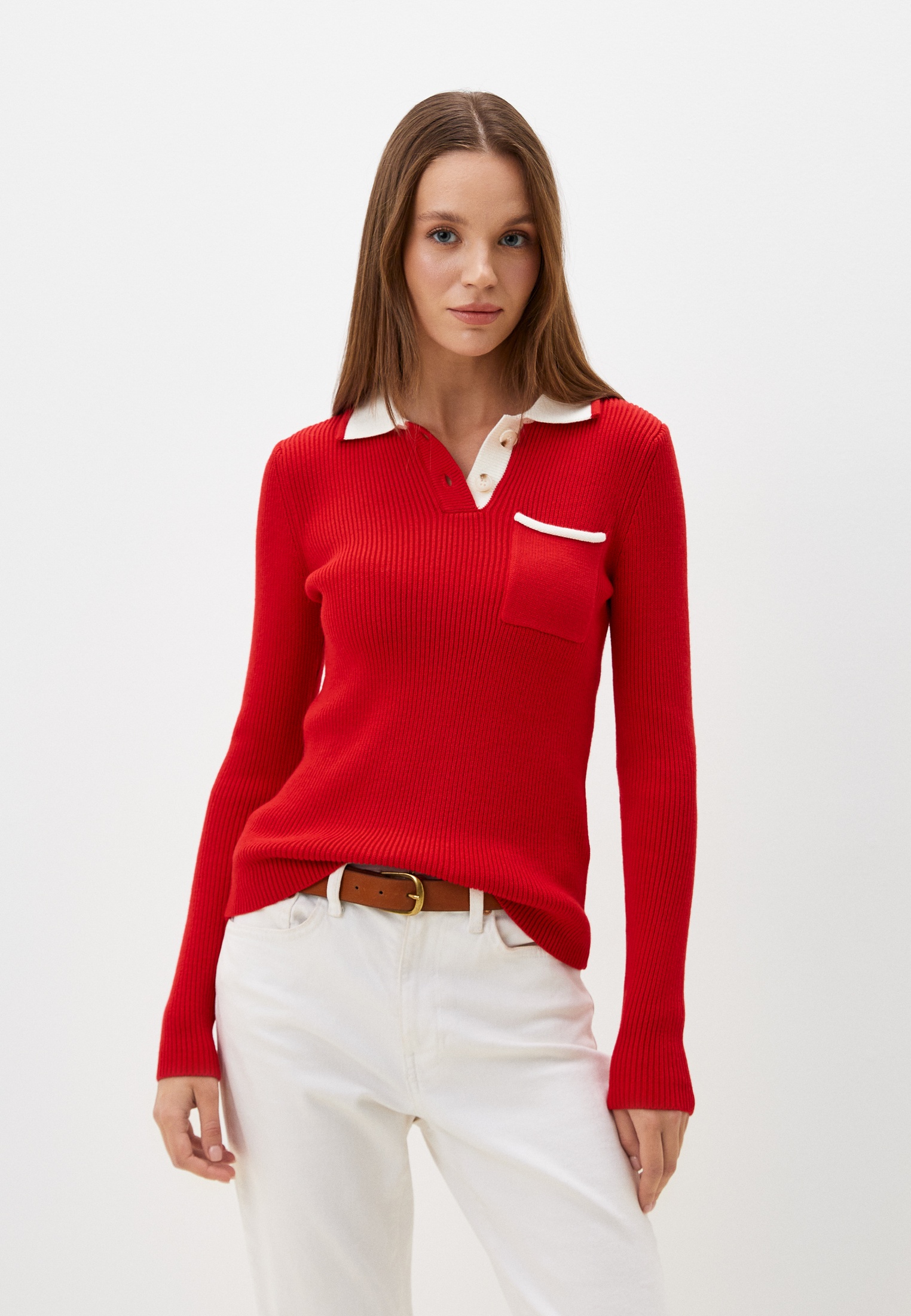 Поло Baon, цвет: красный, MP002XW17ZIP — купить в интернет-магазине Lamoda