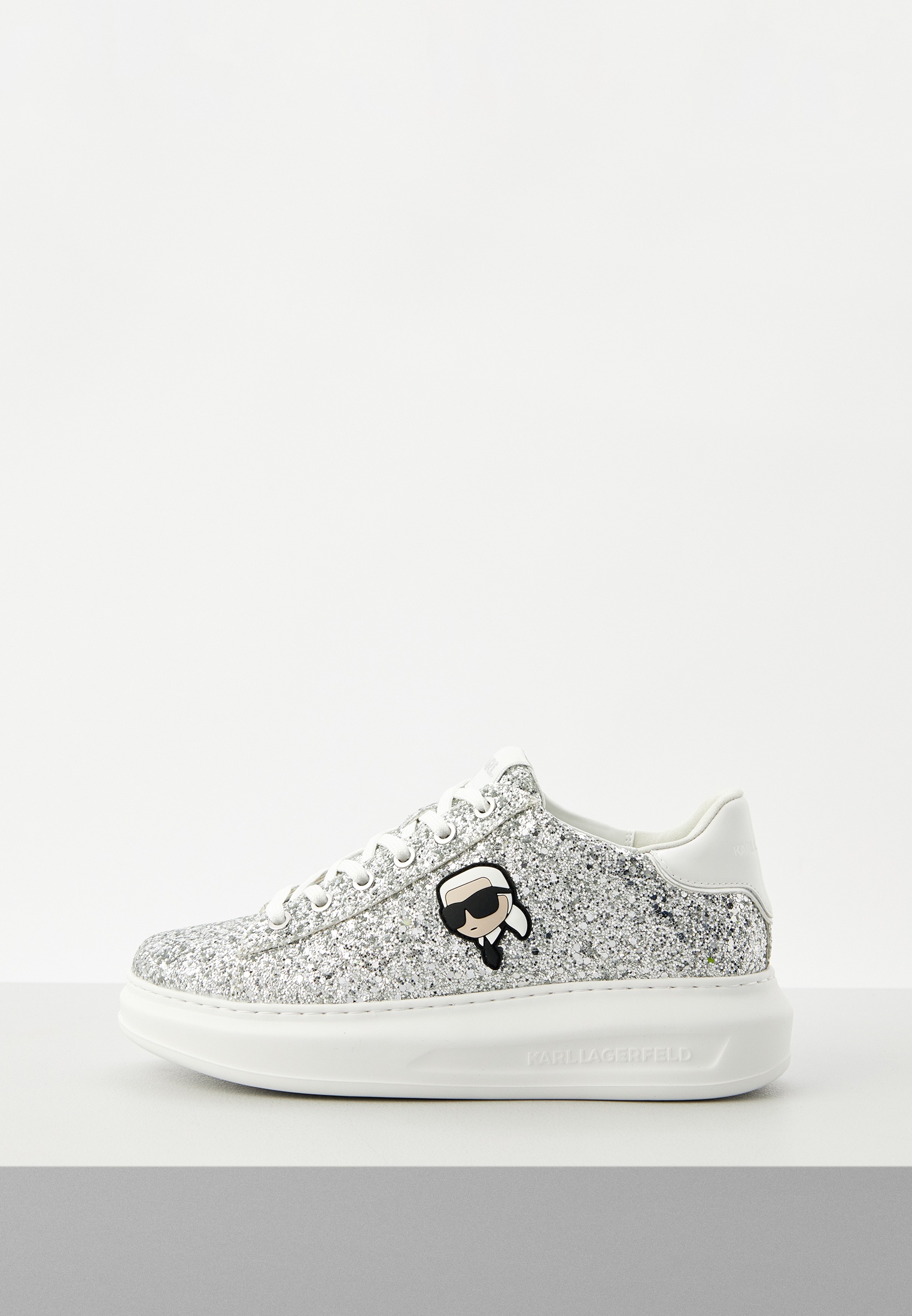 Кеды Karl Lagerfeld, цвет: серебряный, MP002XW1828C — купить в интернет ...