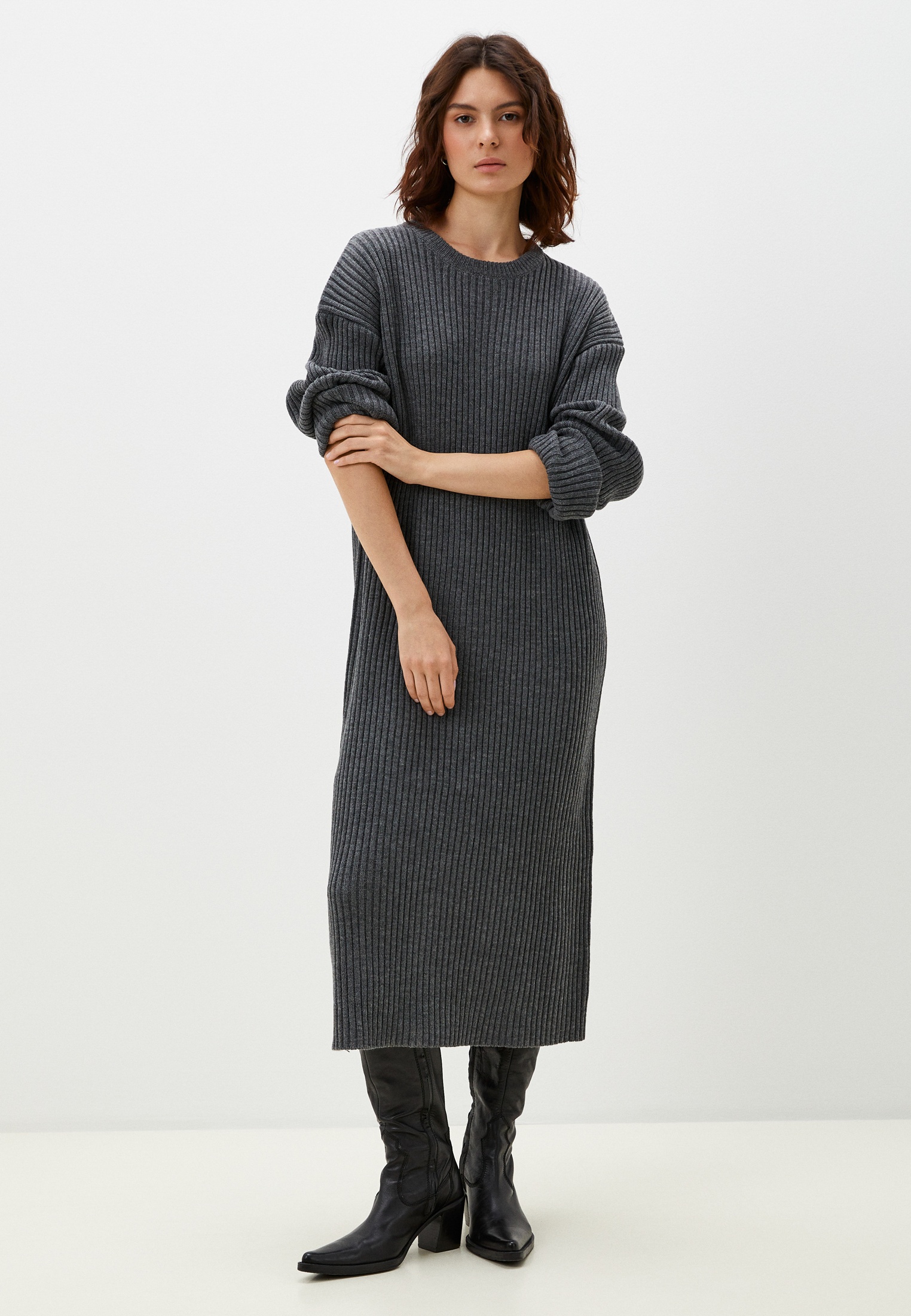 Платье Befree Woman Mix&Match, цвет: серый, MP002XW18IWT — купить в ...