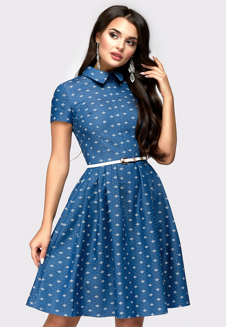 Платье D&M by 1001 dress, цвет: синий, MP002XW192KB — купить в интернет ...