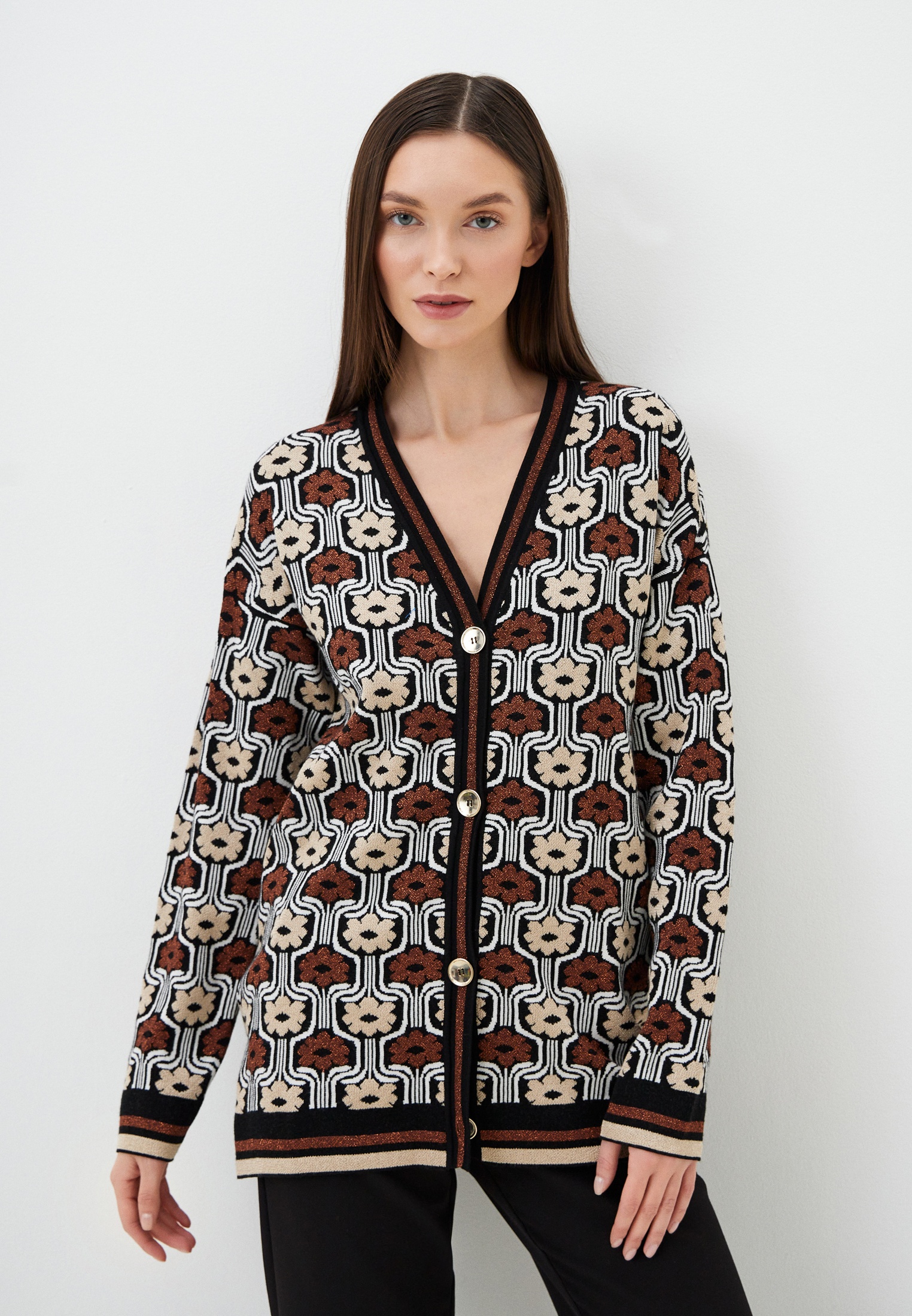 Кардиган Ancora Collection, цвет: коричневый, MP002XW19XMG — купить в ...