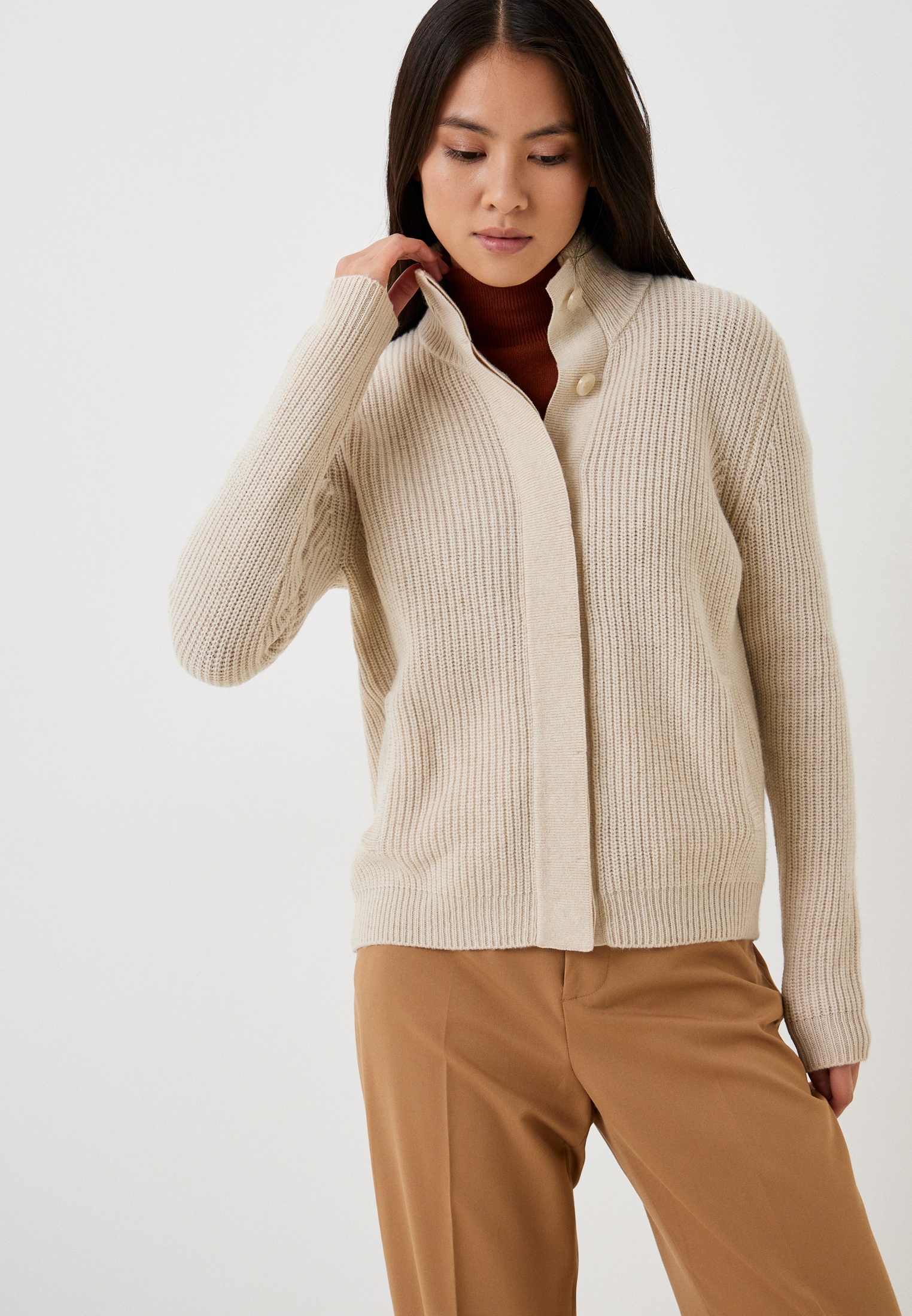 Кардиган Baon, цвет: бежевый, MP002XW19XRB — купить в интернет-магазине ...