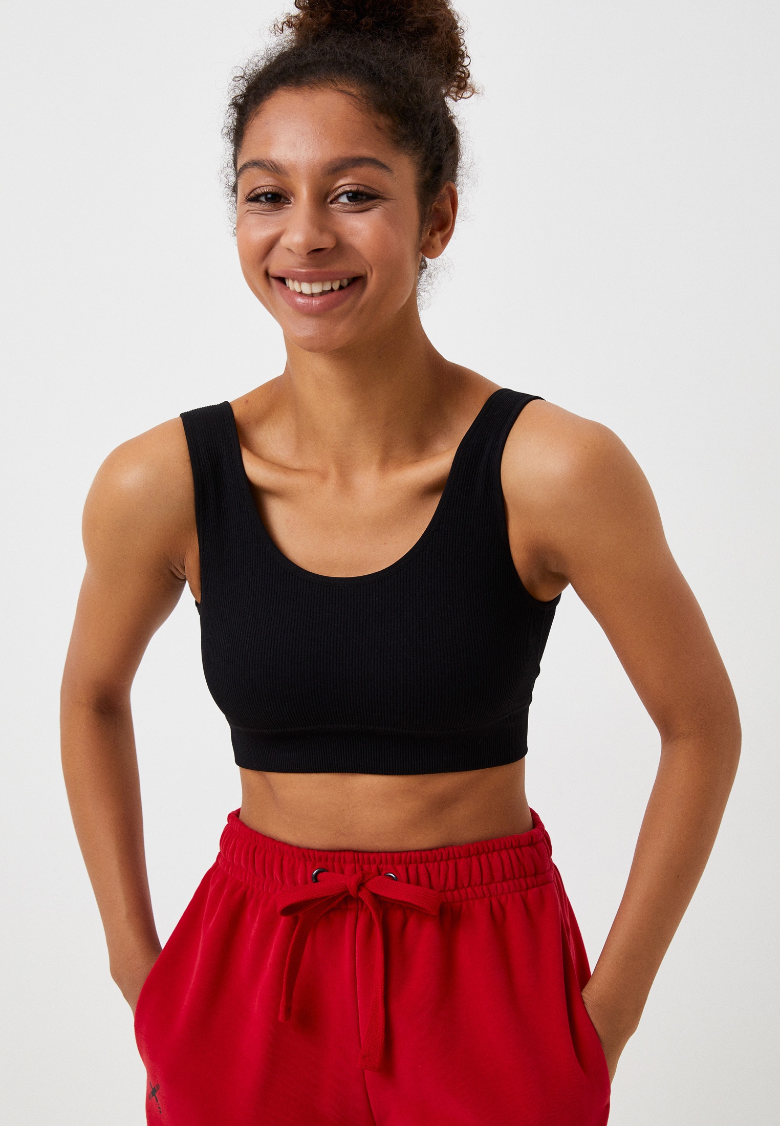 Топ Gloria Jeans, цвет черный, MP002XW1A0U8 — купить в интернет