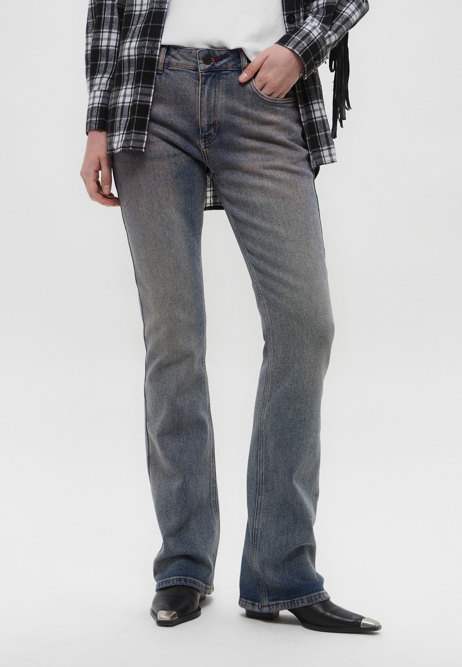 BLCVДжинсыVeracruzStraightGreyPink