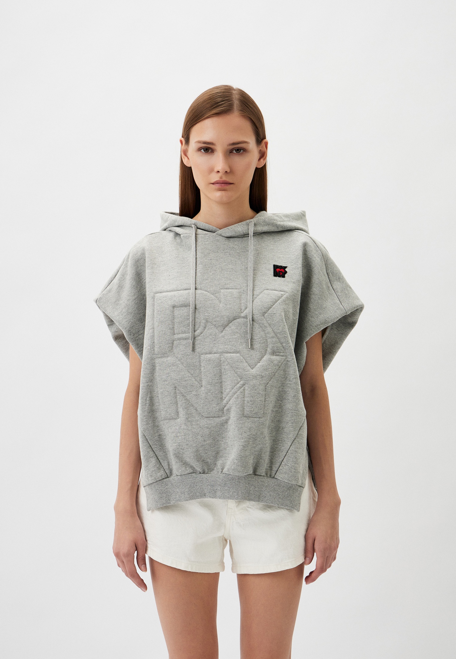 Худи DKNY, цвет: серый, MP002XW1CCYB — купить в интернет-магазине Lamoda