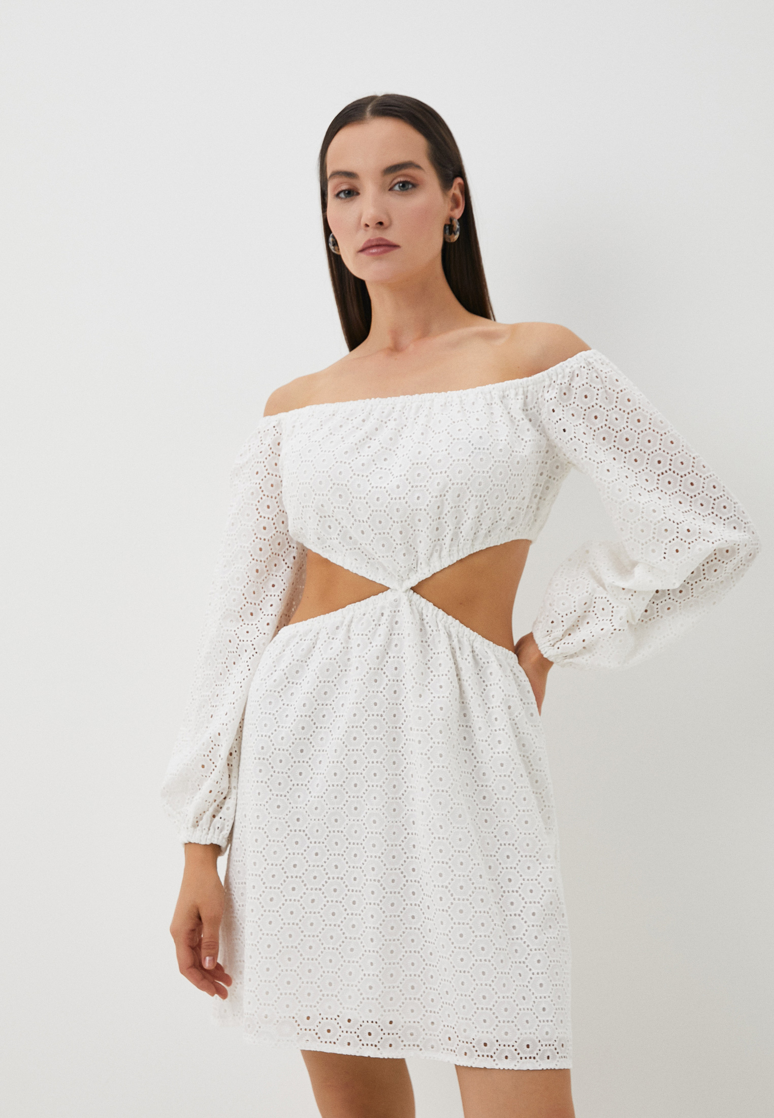 Платье AME, цвет: белый, MP002XW1CEBF — купить в интернет-магазине Lamoda