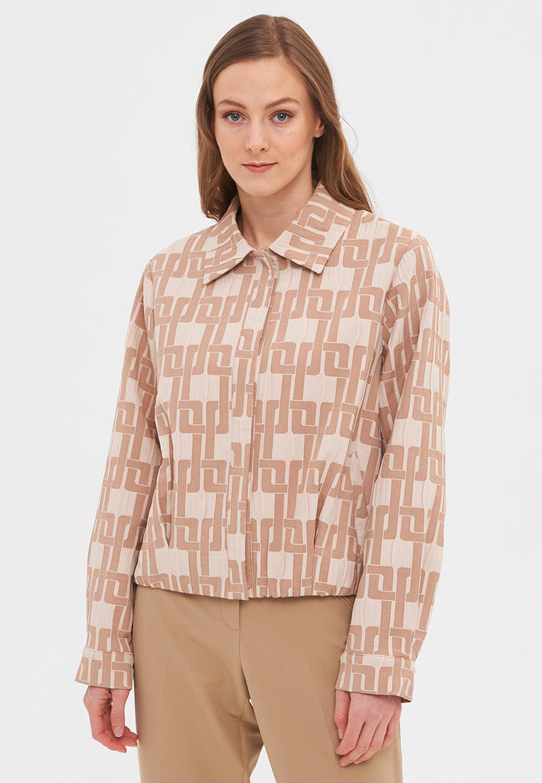 Куртка-рубашка Gerry Weber, цвет: бежевый, MP002XW1CK2V — купить в ...