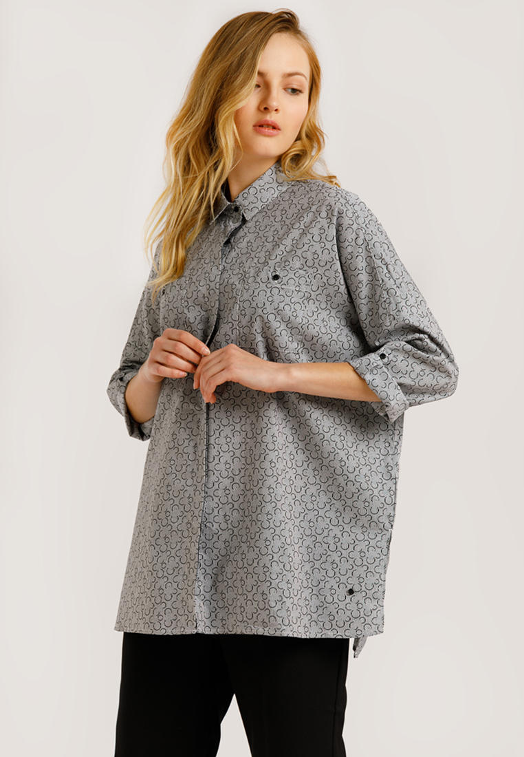 Рубашка Finn Flare, цвет: серый, MP002XW1G9YE — купить в интернет ...