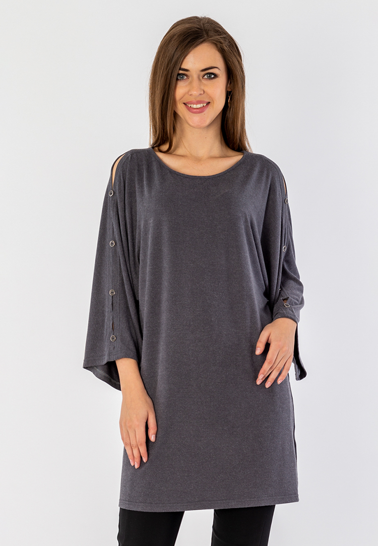 удлиненная туника. блузка женская. женская туника с рукавами. туника из трикотажа. Bonprix туника удлинённая.