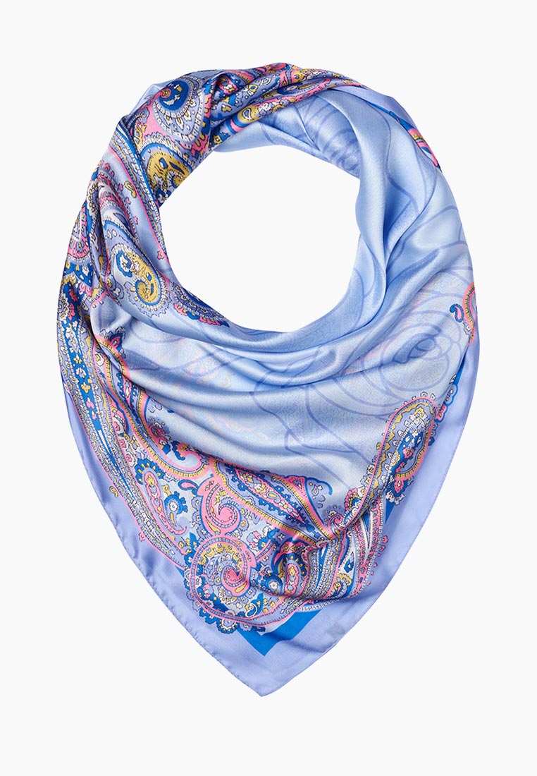 шарф шифон. платки голубого цвета. голубой платок. голубой платок. Medici платок шелковый.