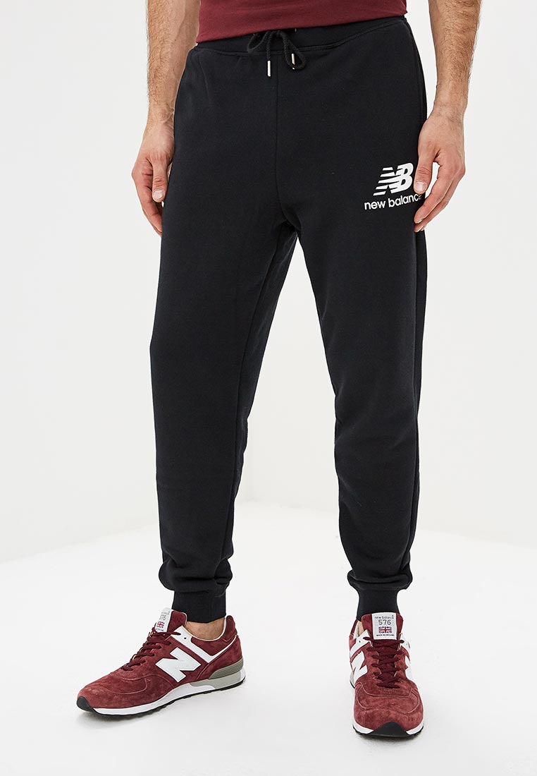 Брюки спортивные New Balance ESSENTIALS BRUSHED SWEATPANT, цвет: черный ...