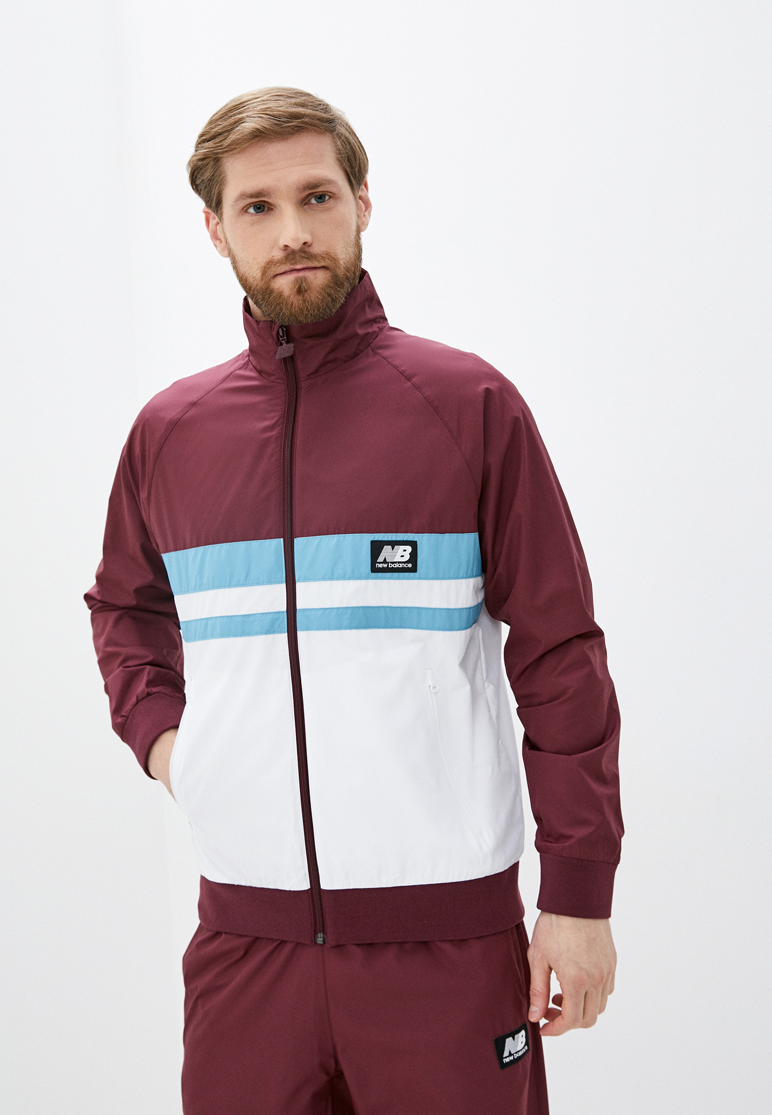 Ветровка New Balance NB ATHLETICS ARCHIVE RUN JACKET, цвет: бордовый,  NE007EMHOSH6 — купить в интернет-магазине Lamoda