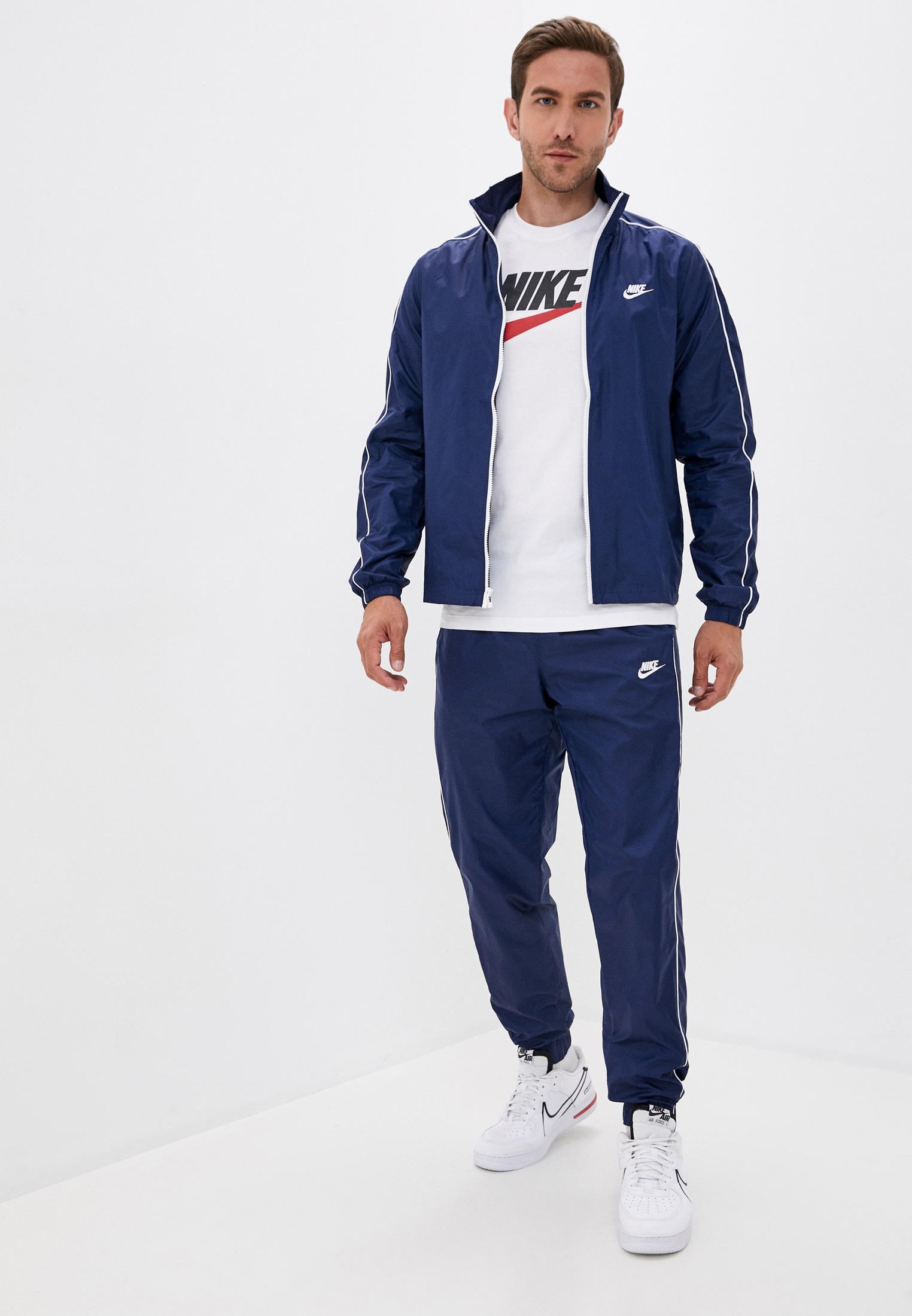 Костюм спортивный Nike SPORTSWEAR MEN'S WOVEN TRACKSUIT, цвет: синий ...