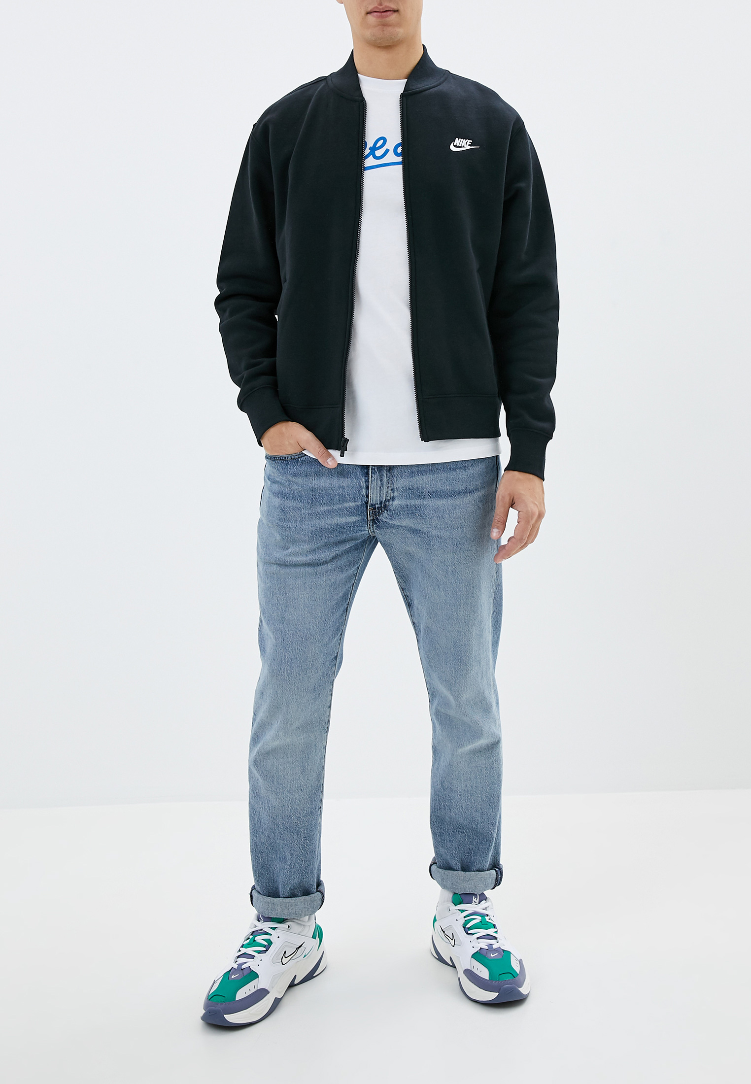 nike sportswear club bomber jacket