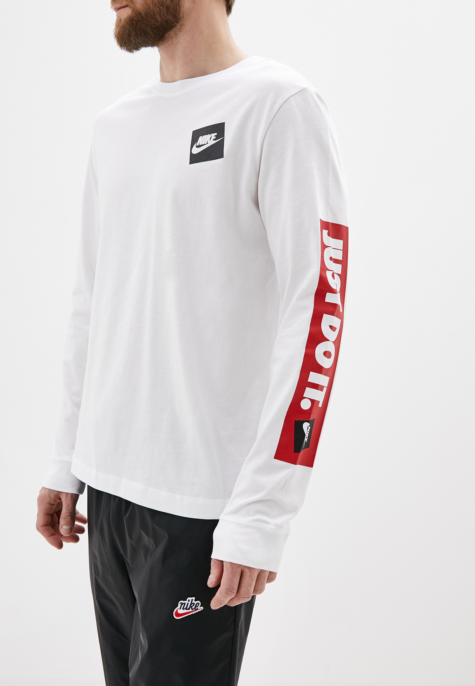 Лонгслив Nike M NSW LS TEE JDI BMPR, цвет: белый, NI464EMGQVK9 — купить в  интернет-магазине Lamoda