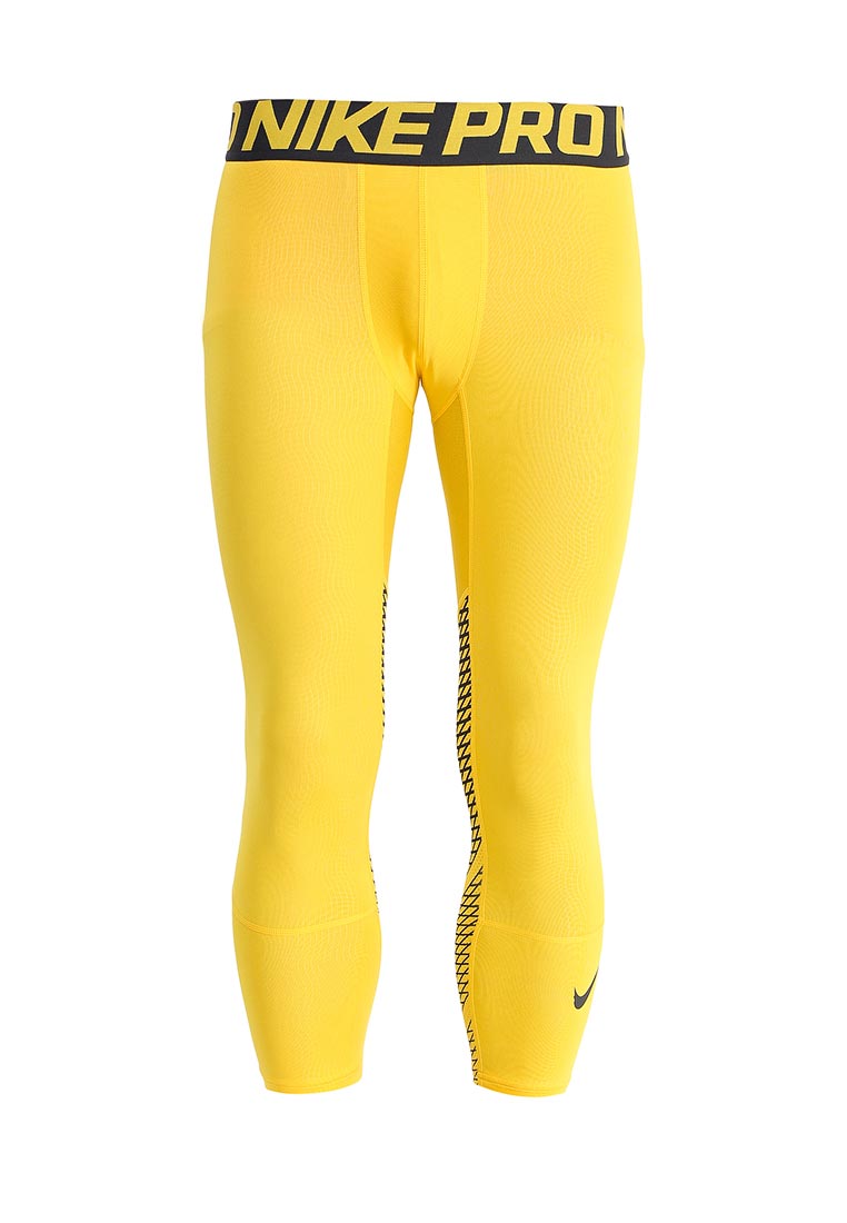 Тайтсы Nike Pro мужские желтые