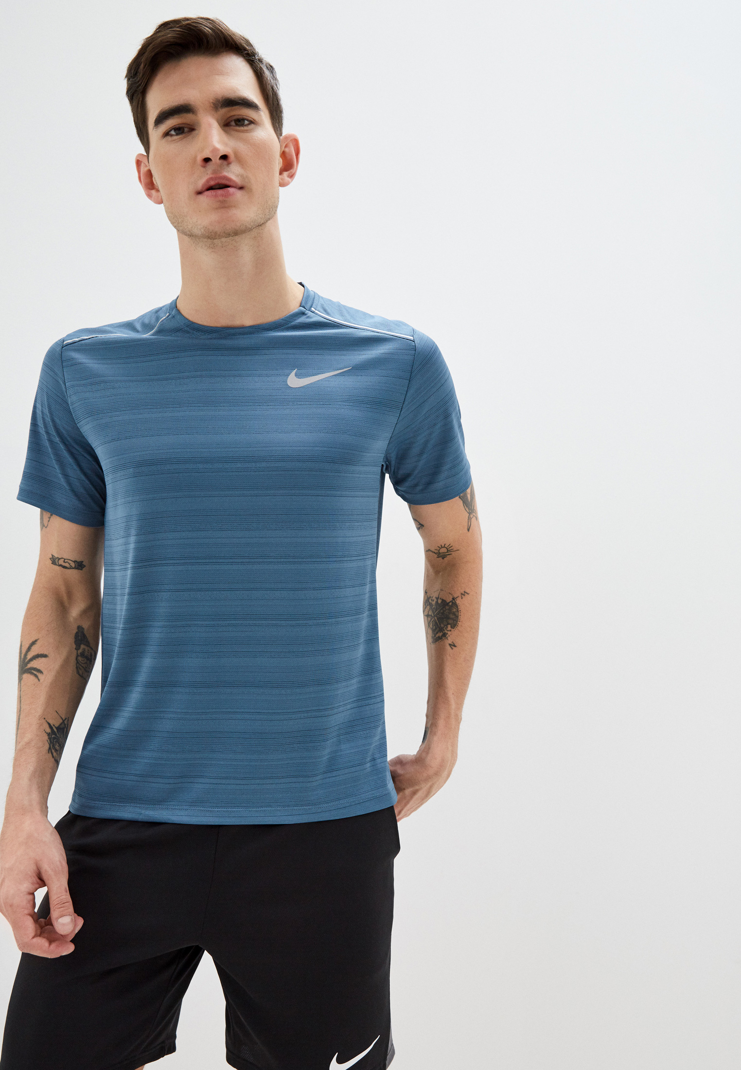 Nike M NK DRY MILER TOP SS NI464EMHTXA5 Lamoda