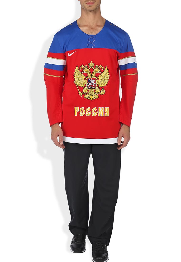 Свитер Nike IIHF TWILL JERSEY 1.3- RUSSIA - RUSSIA, цвет: красный