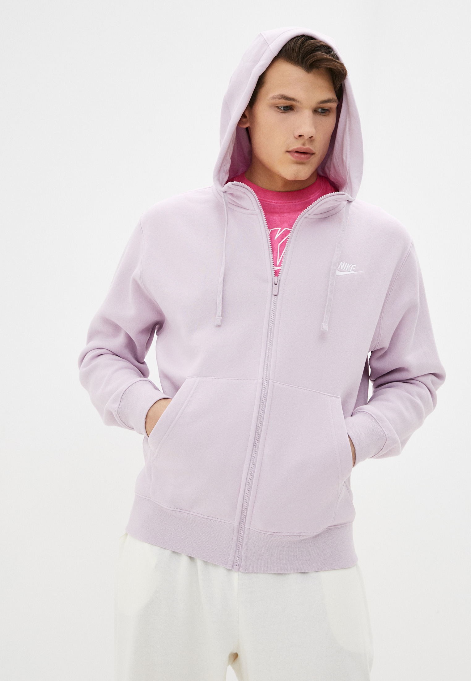 Nike M NSW CLUB HOODIE FZ BB NI464EMMQDS5 Lamoda