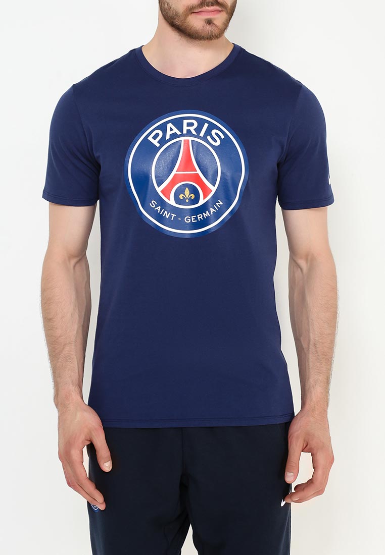 Футболка Nike Men's Paris Saint-Germain Football T-Shirt , цвет: синий ...